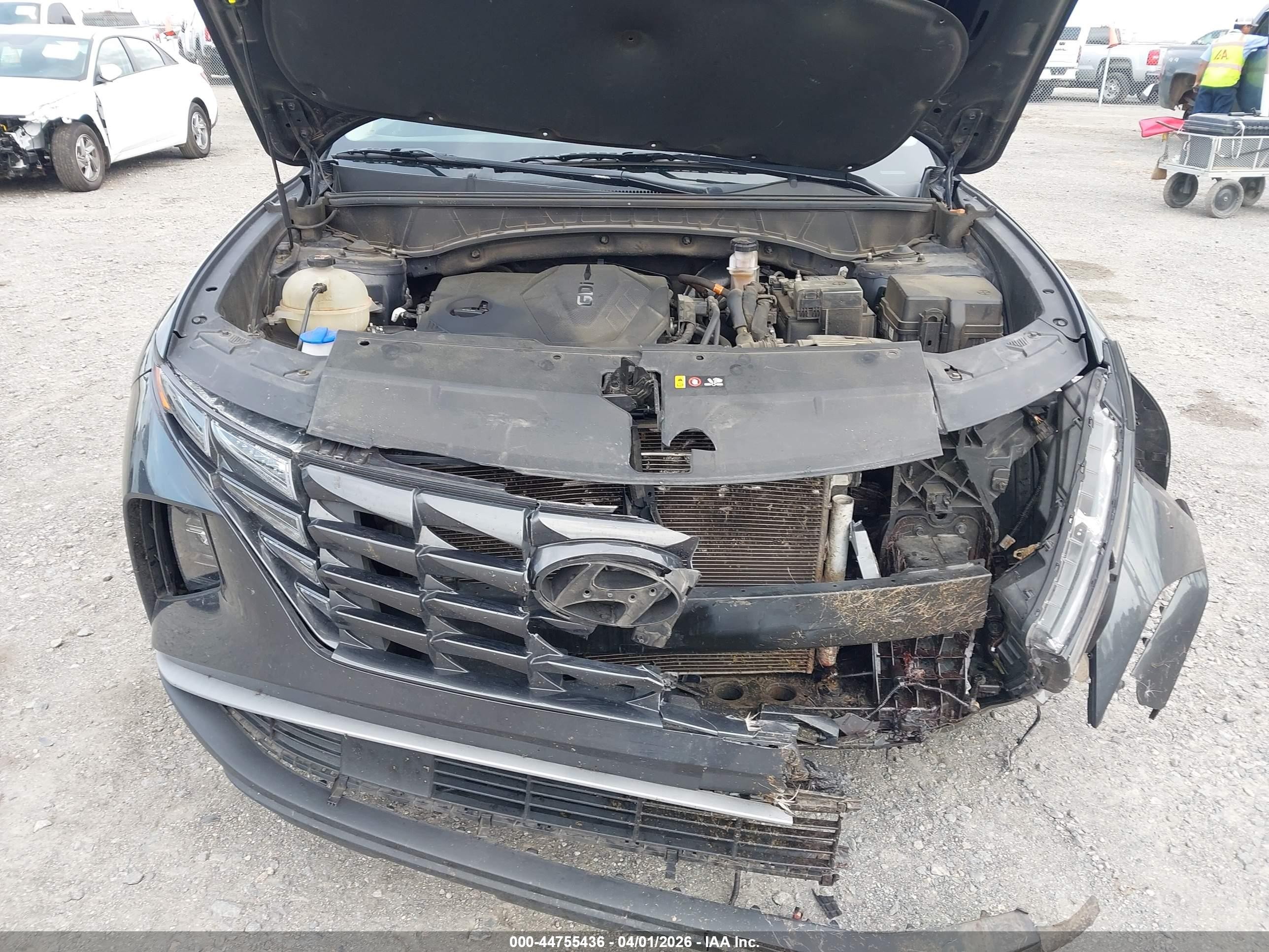 2022 Hyundai Tucson Se Серый vin: 5NMJA3AE1NH021511