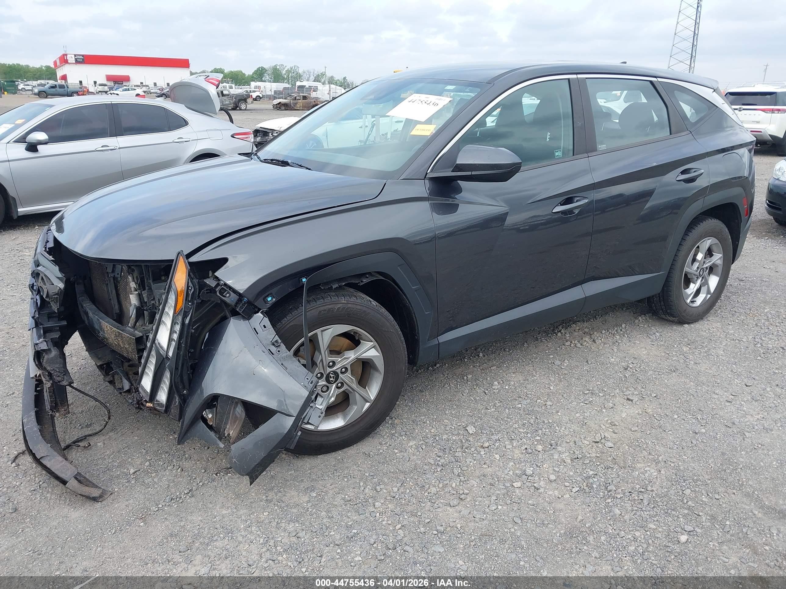 2022 Hyundai Tucson Se Серый vin: 5NMJA3AE1NH021511