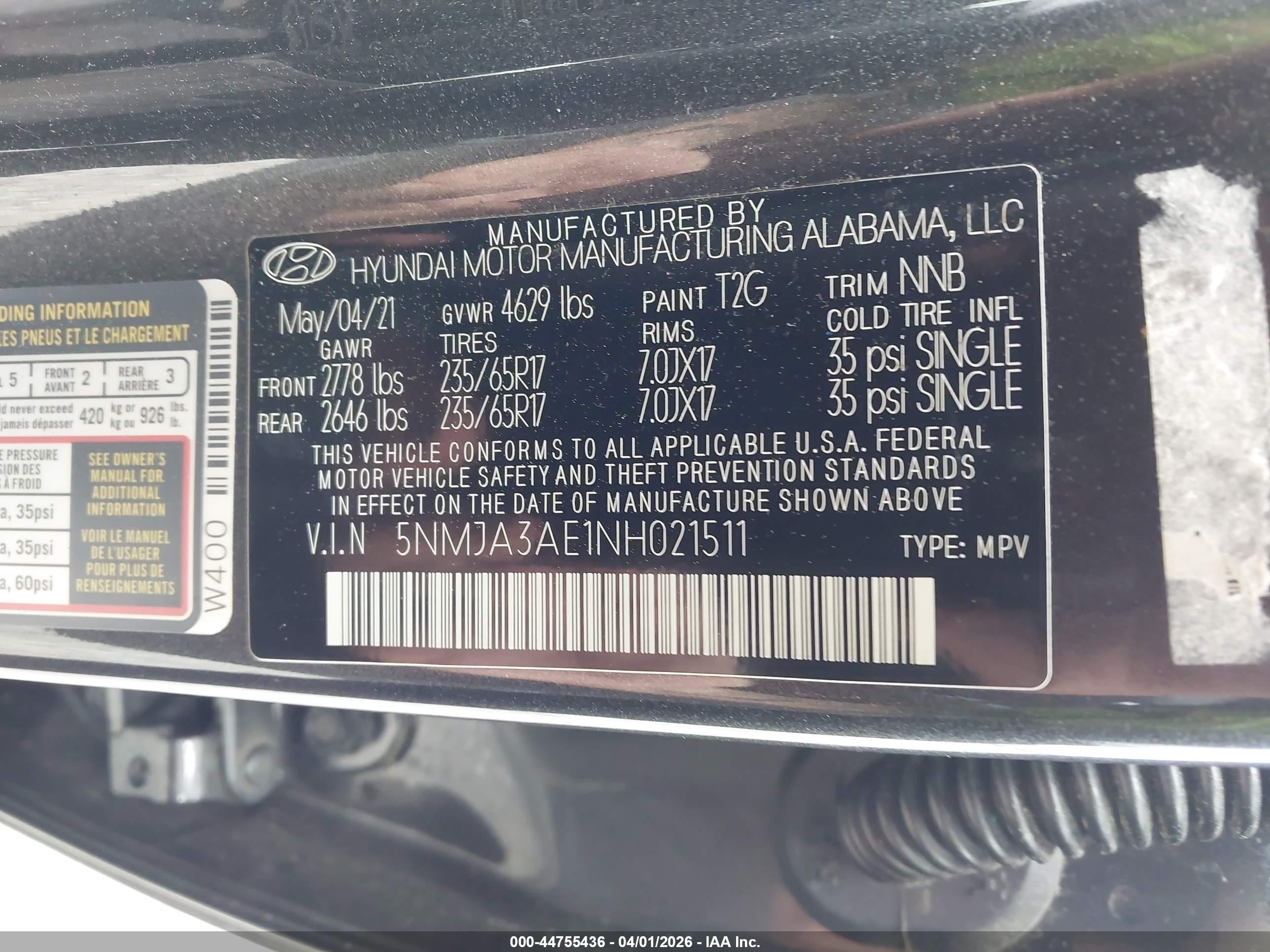 2022 Hyundai Tucson Se Серый vin: 5NMJA3AE1NH021511