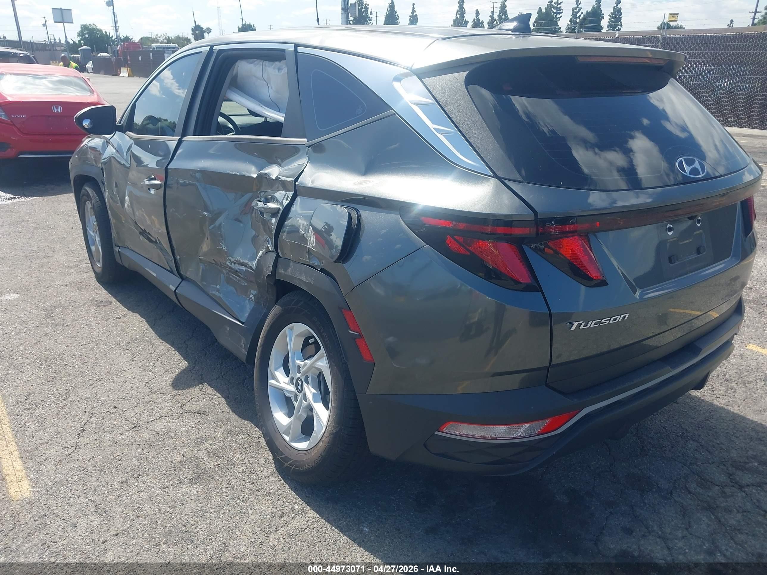 2022 Hyundai Tucson Se Gray vin: 5NMJA3AE4NH003682