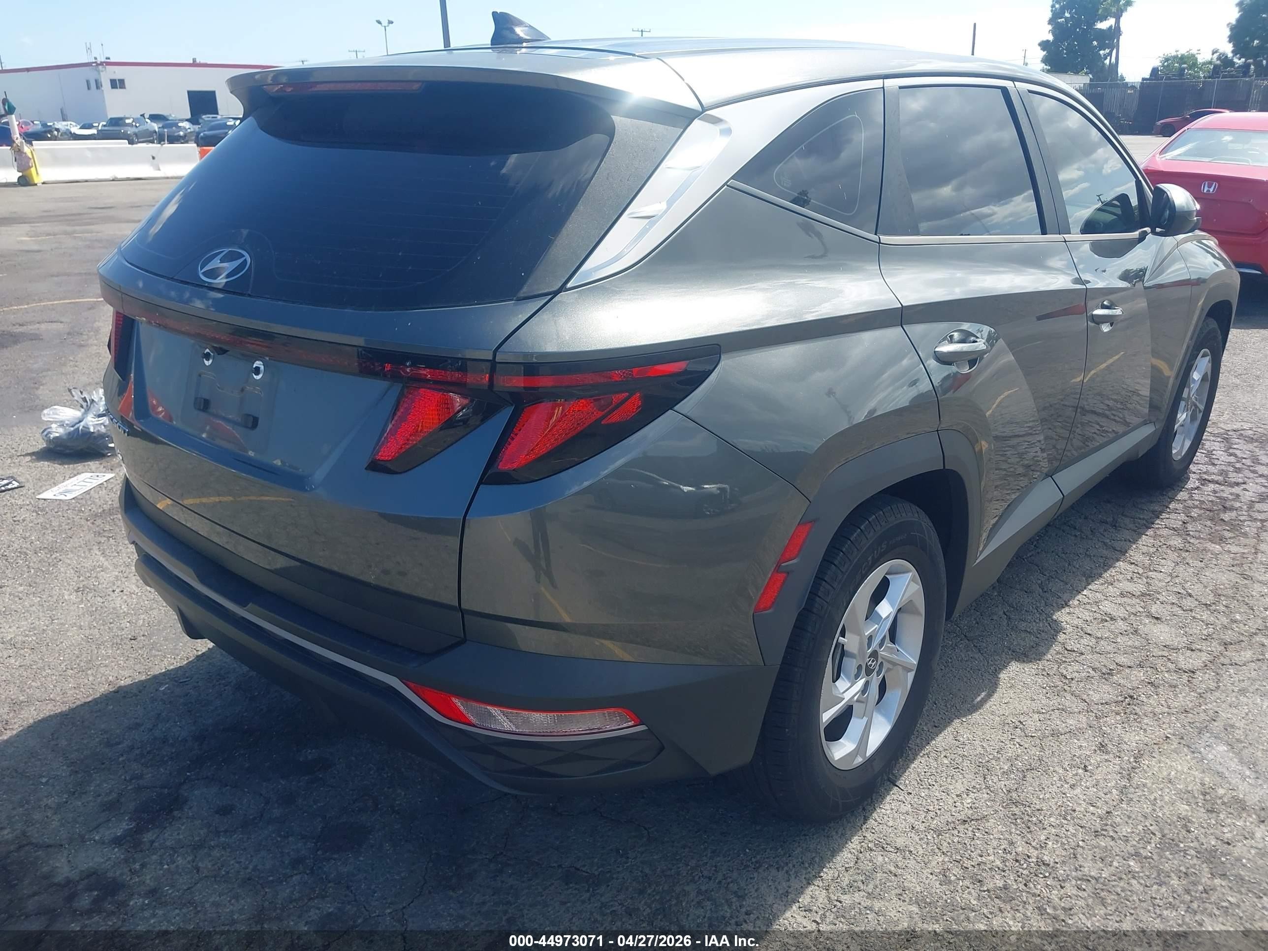 2022 Hyundai Tucson Se Gray vin: 5NMJA3AE4NH003682
