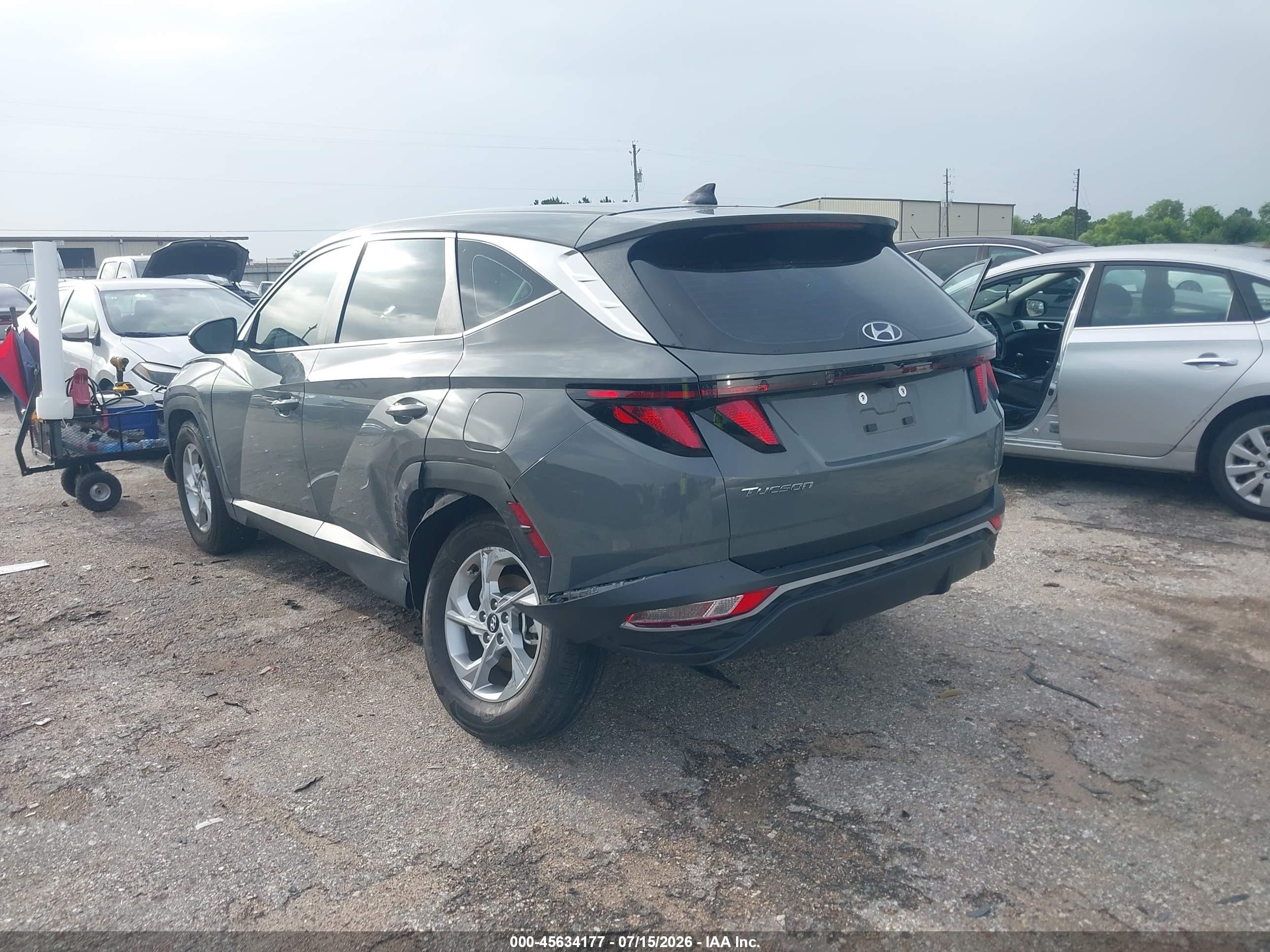 2024 Hyundai Tucson Se Серый vin: 5NMJA3DE1RH439360