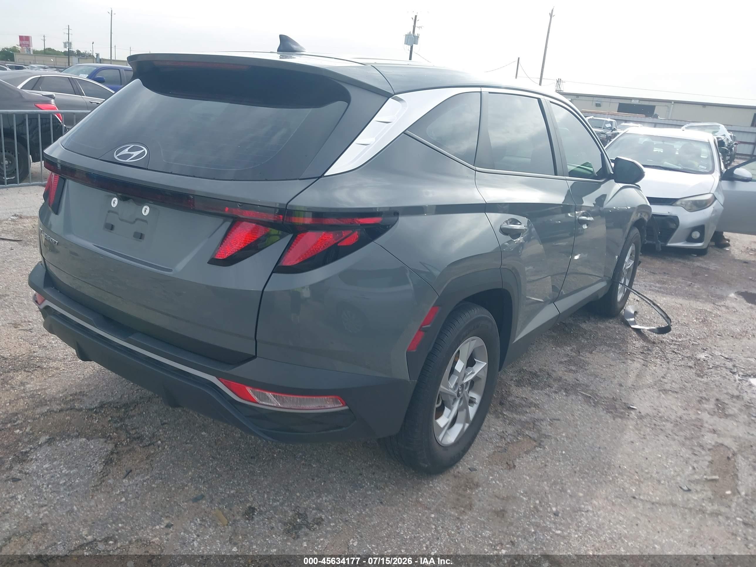 2024 Hyundai Tucson Se Серый vin: 5NMJA3DE1RH439360