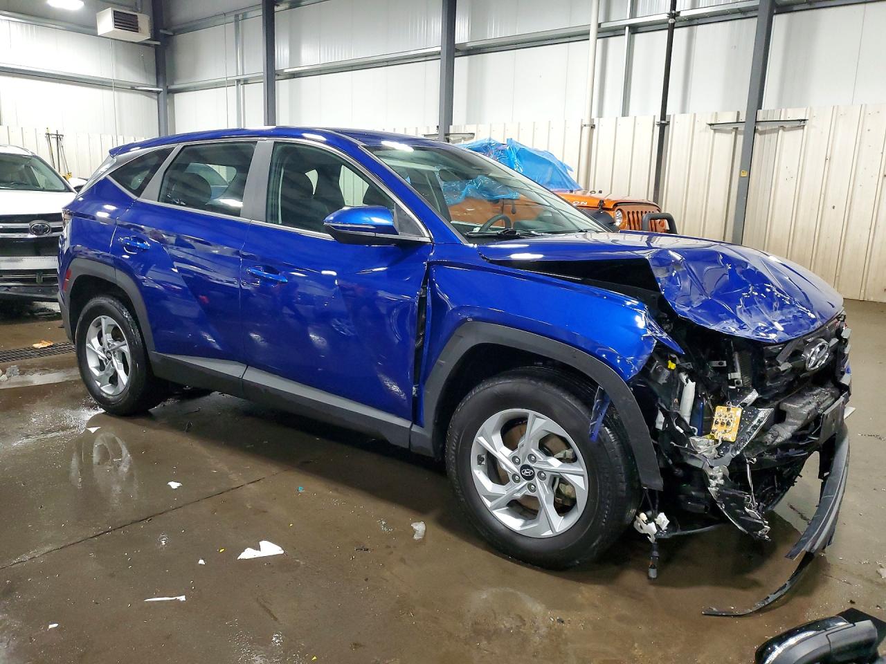 2022 Hyundai Tucson Se Blue vin: 5NMJACAE0NH065824