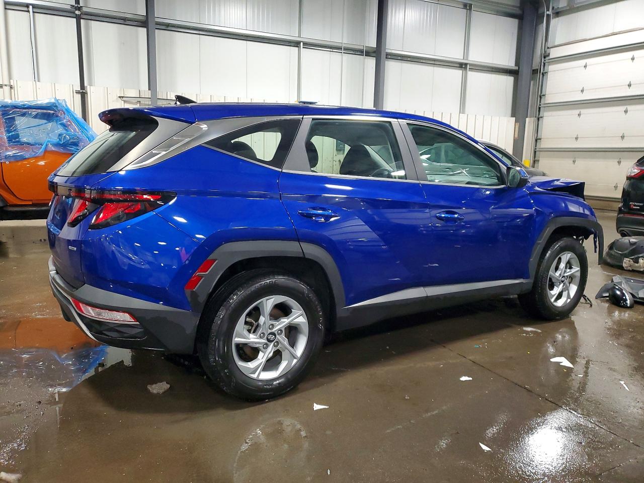 2022 Hyundai Tucson Se Blue vin: 5NMJACAE0NH065824