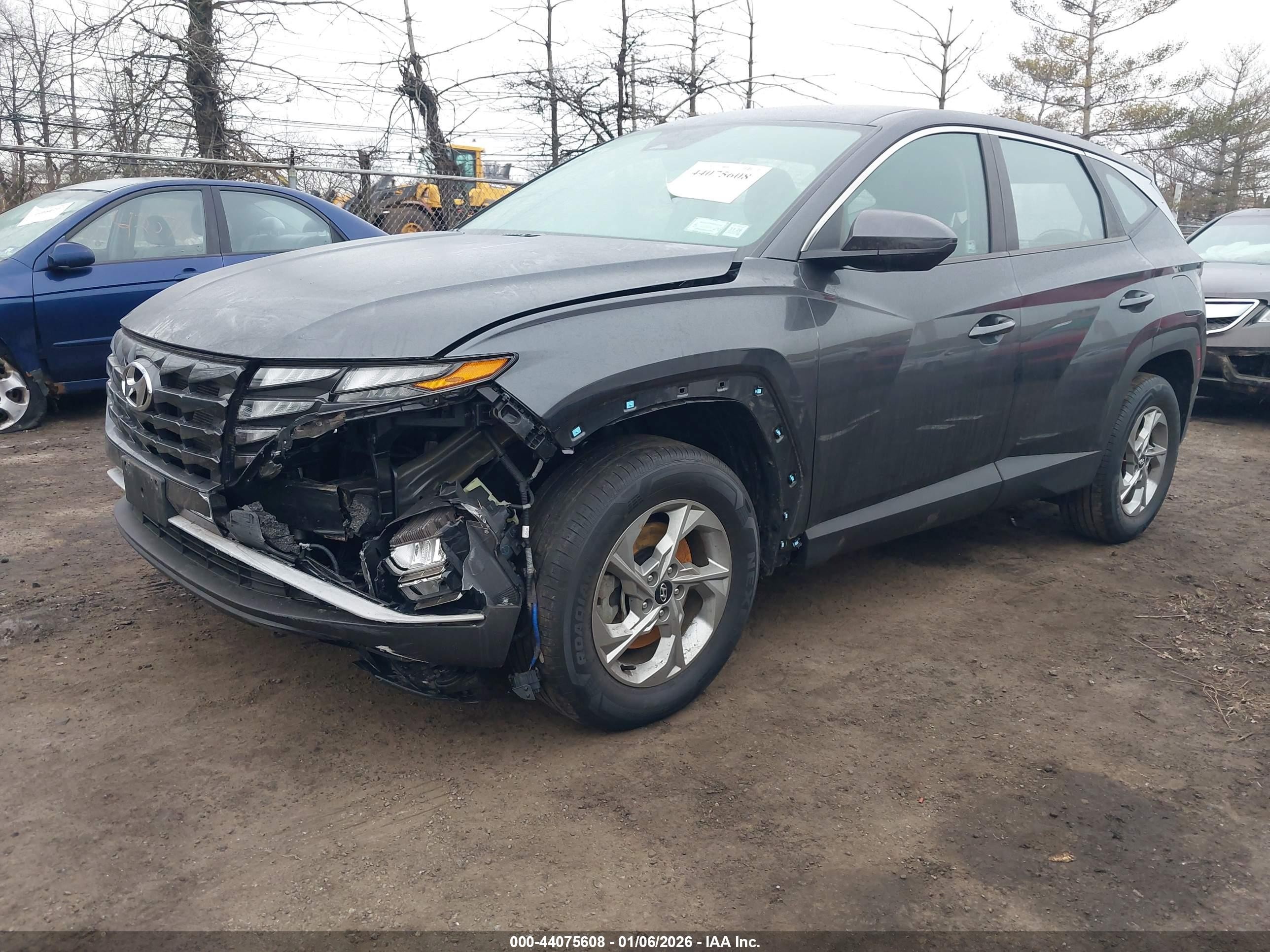2022 Hyundai Tucson Se Черный vin: 5NMJACAE5NH027635