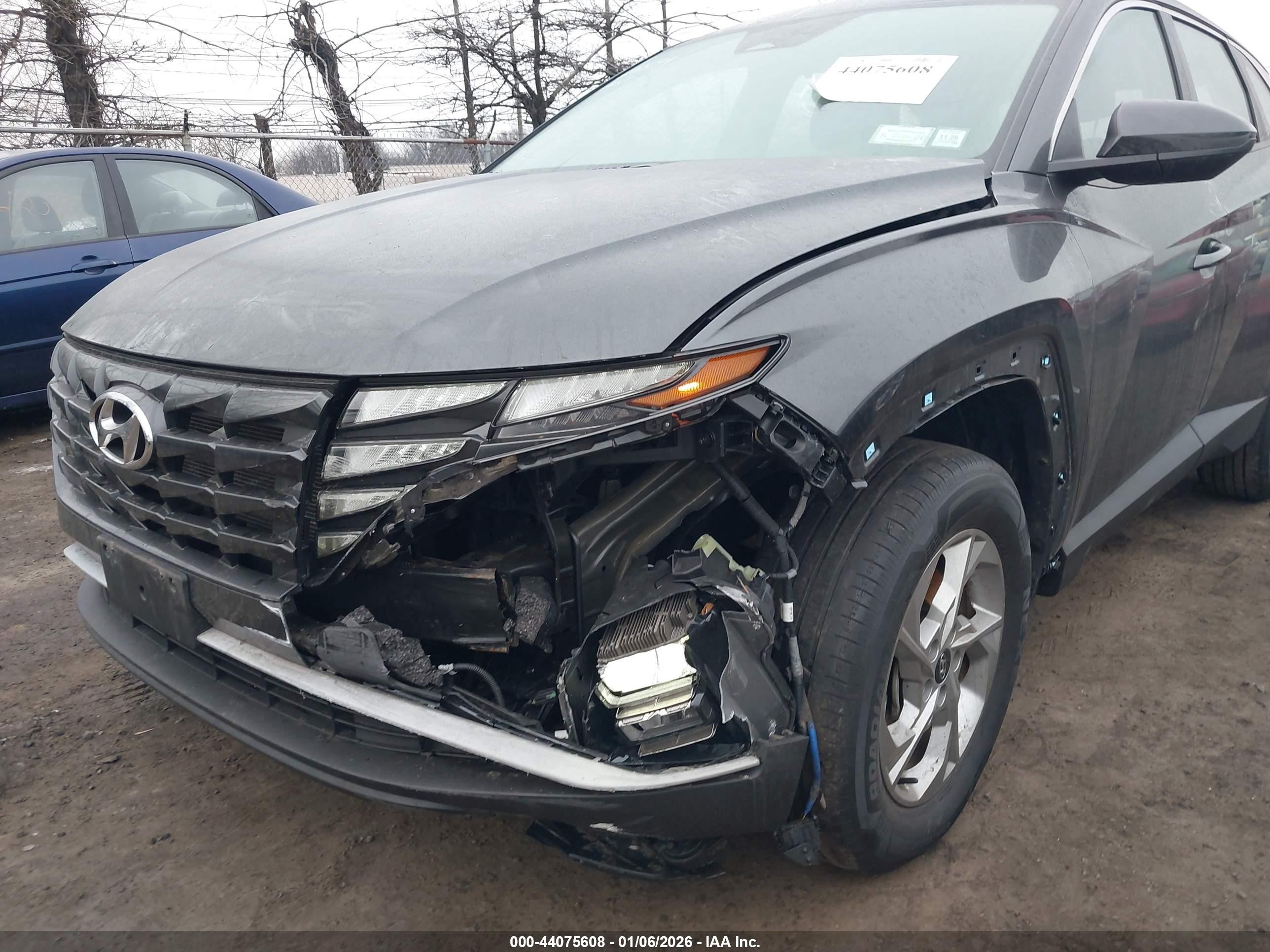 2022 Hyundai Tucson Se Черный vin: 5NMJACAE5NH027635
