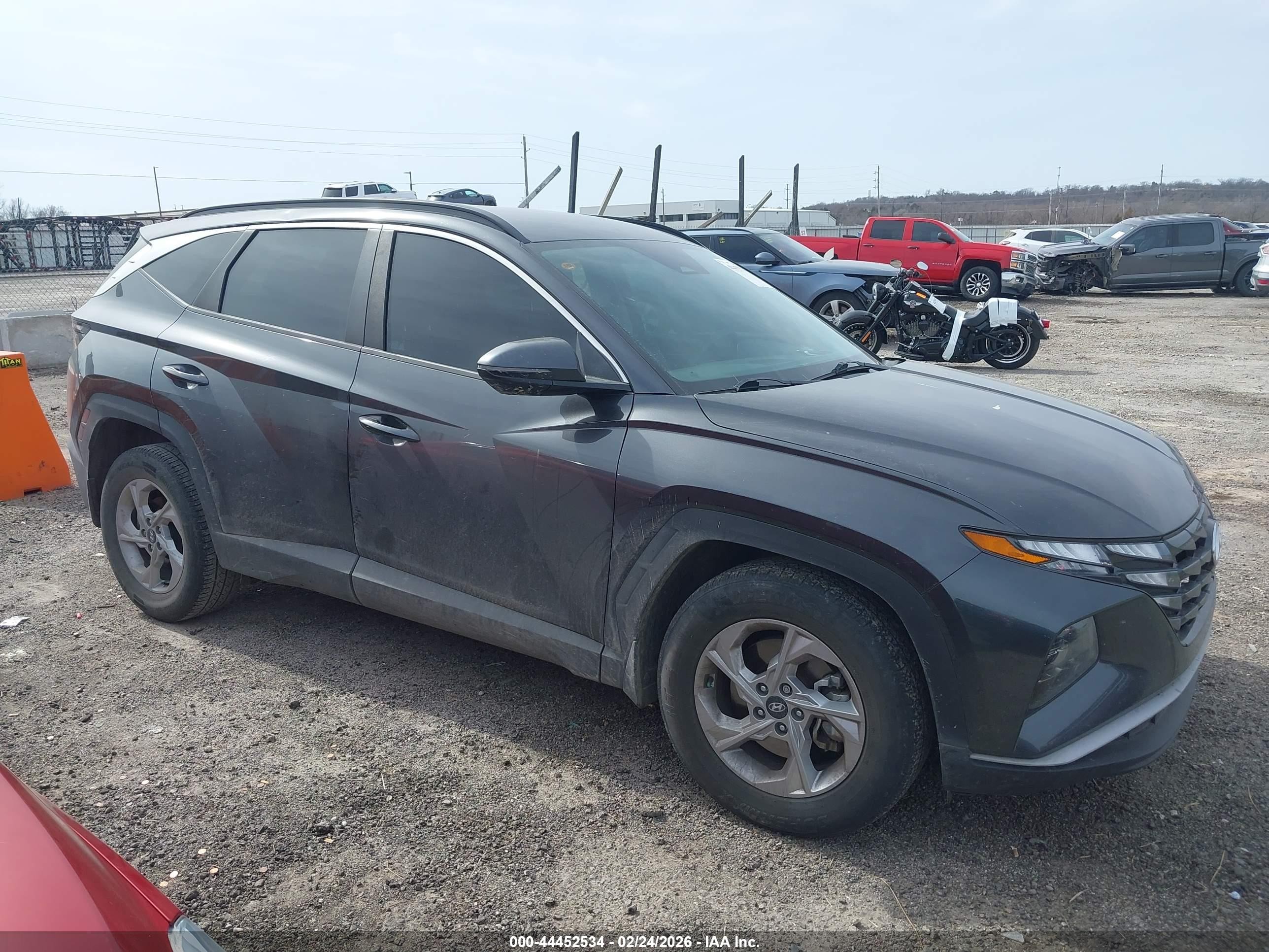 2022 Hyundai Tucson Sel Gray vin: 5NMJB3AE3NH060260