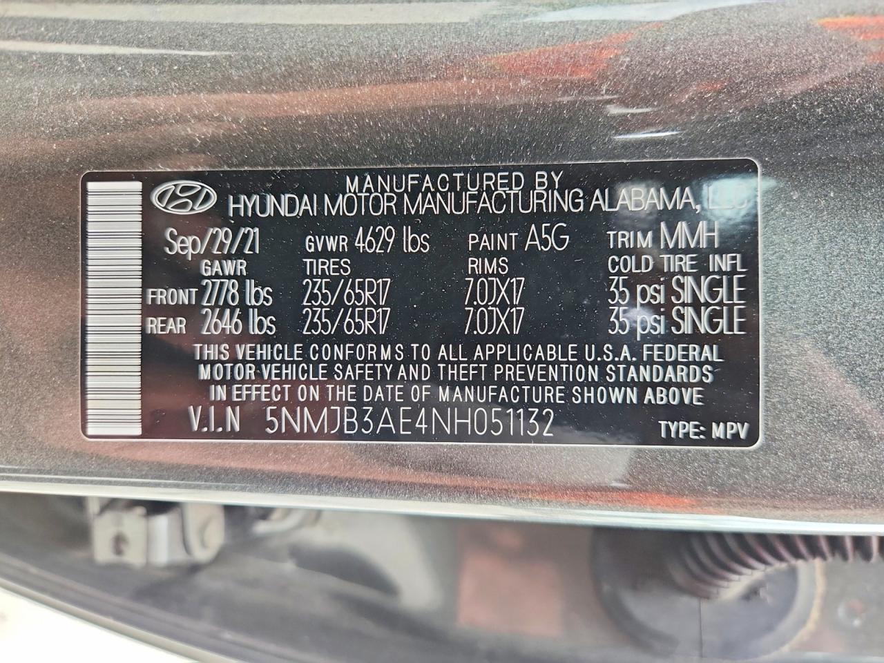 2022 Hyundai Tucson Sel Зеленый vin: 5NMJB3AE4NH051132