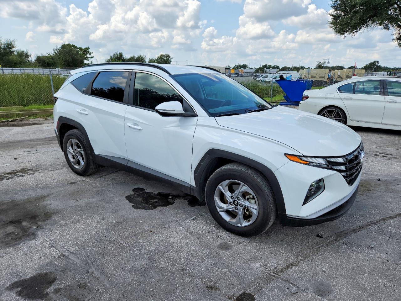 2022 Hyundai Tucson Sel White vin: 5NMJB3AE6NH155847