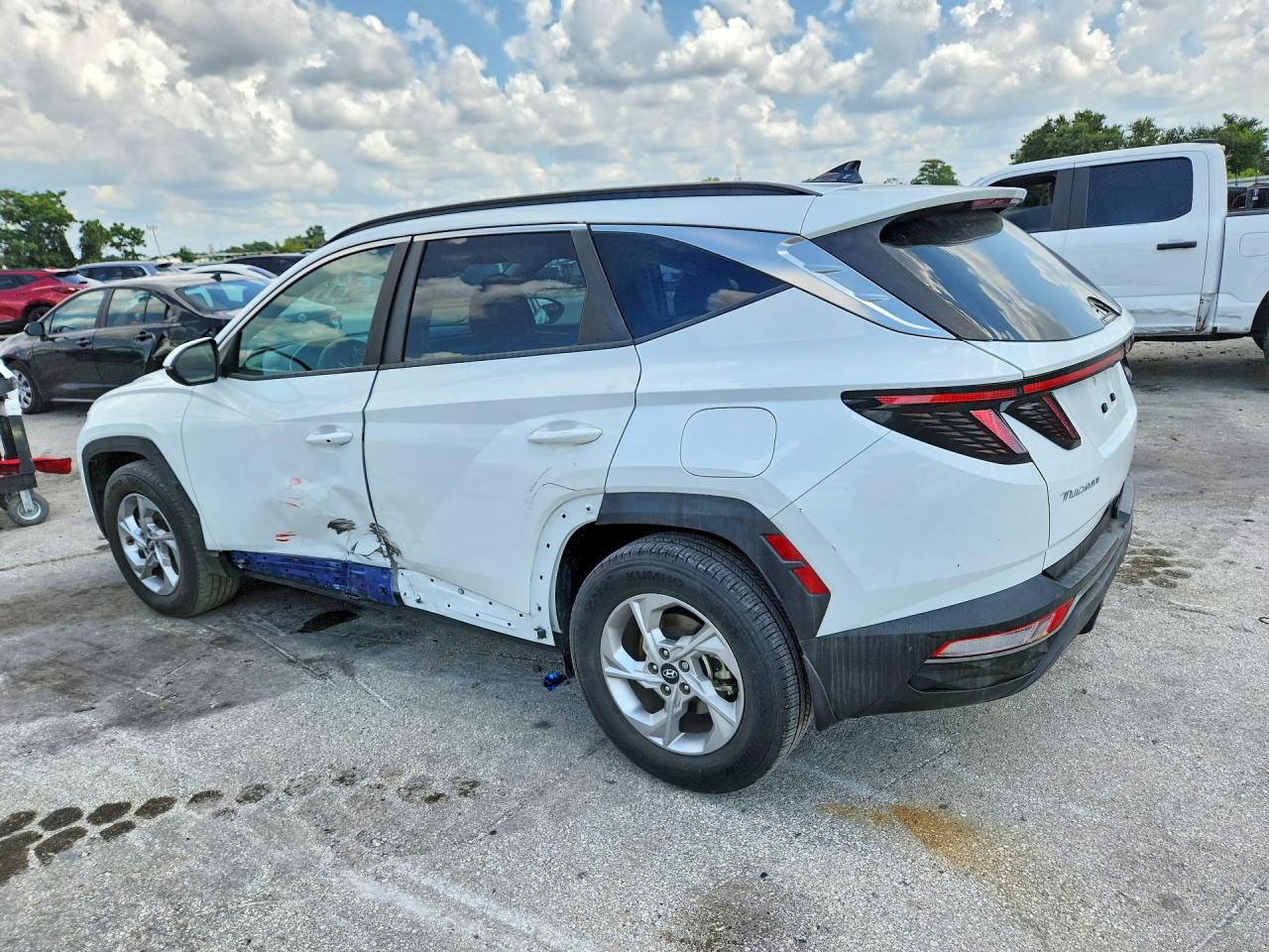 2022 Hyundai Tucson Sel White vin: 5NMJB3AE6NH155847
