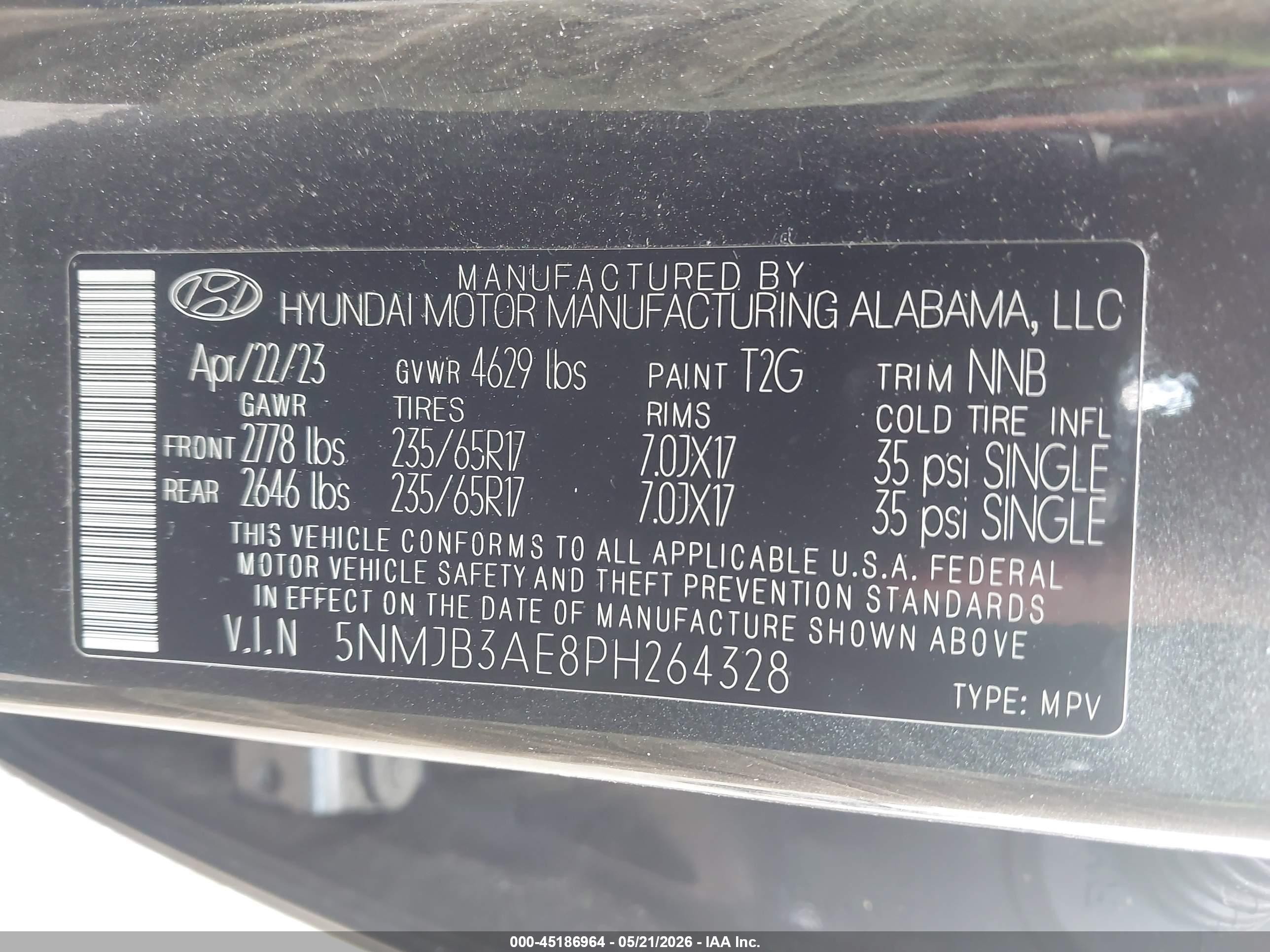 2023 Hyundai Tucson Sel Серый vin: 5NMJB3AE8PH264328