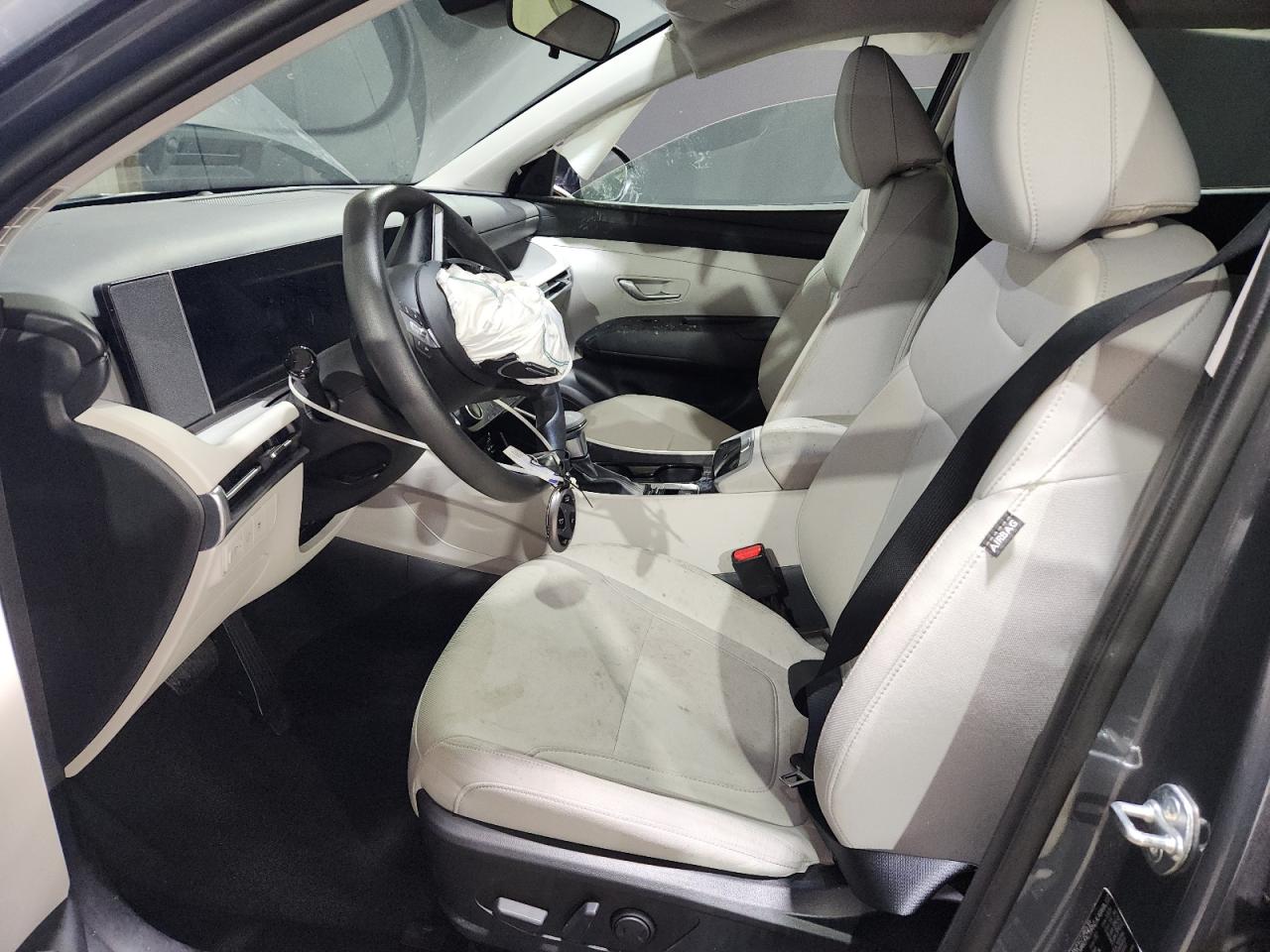 2025 Hyundai Tucson Sel Gray vin: 5NMJB3DE3SH530472 Damage: Airbag - Front Left, Deployed, Replacement Required