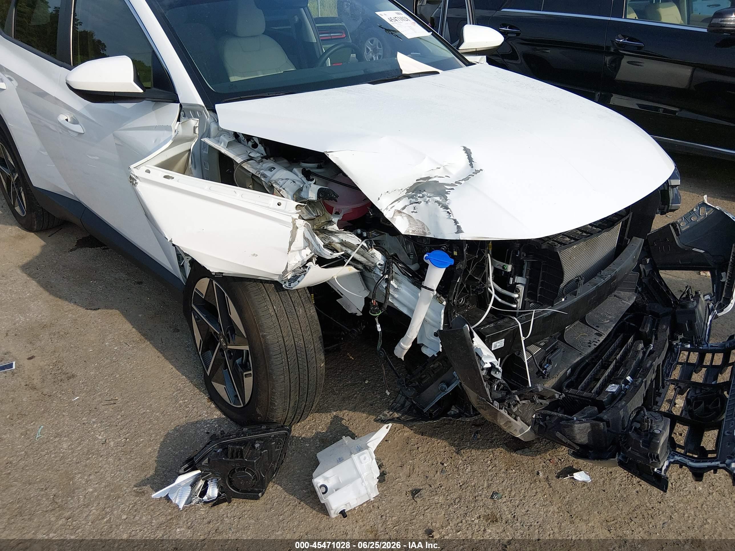2025 Hyundai Tucson Sel White vin: 5NMJB3DE5SH522518