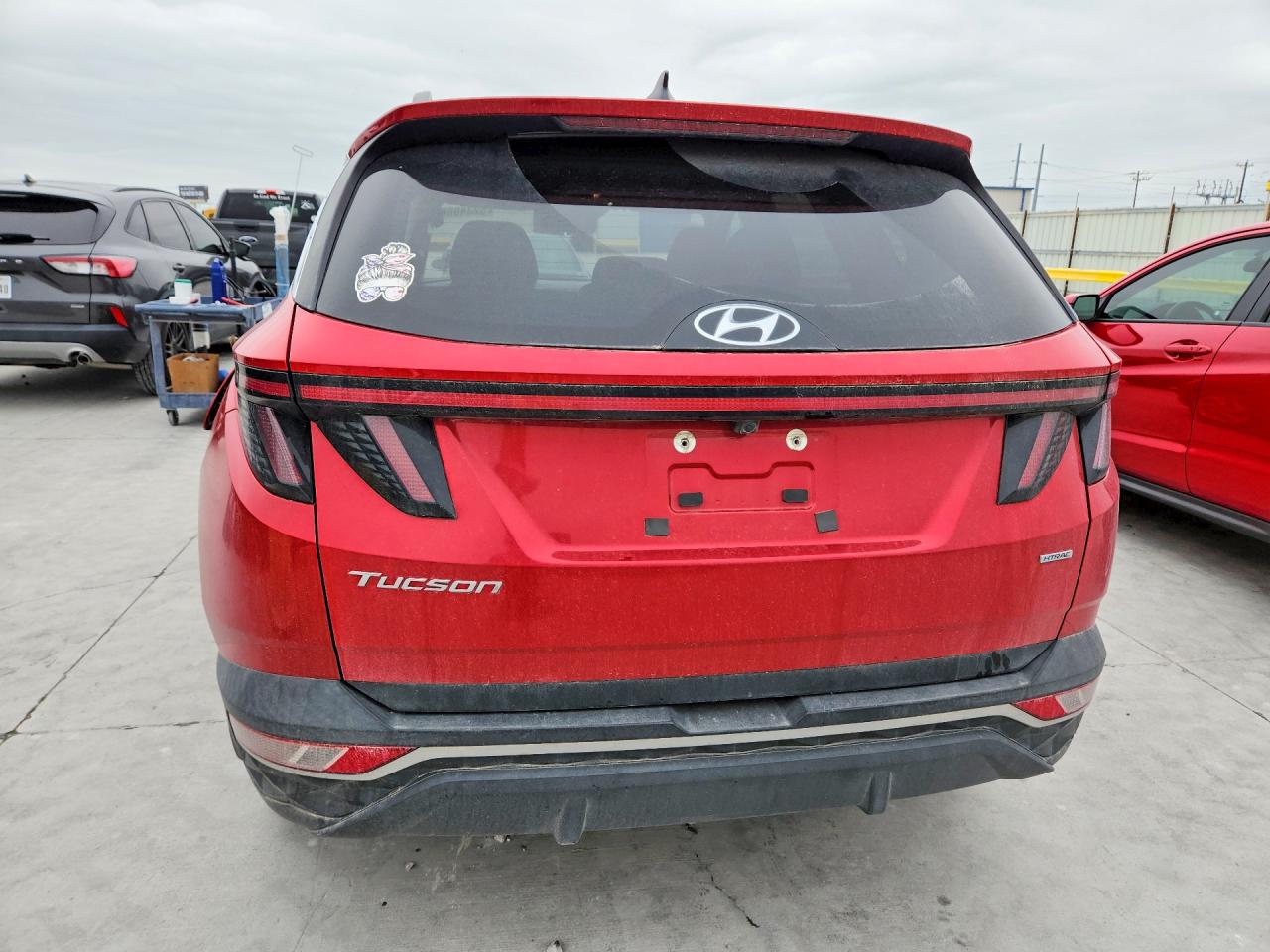 2023 Hyundai Tucson Sel Red vin: 5NMJBCAE0PH216581