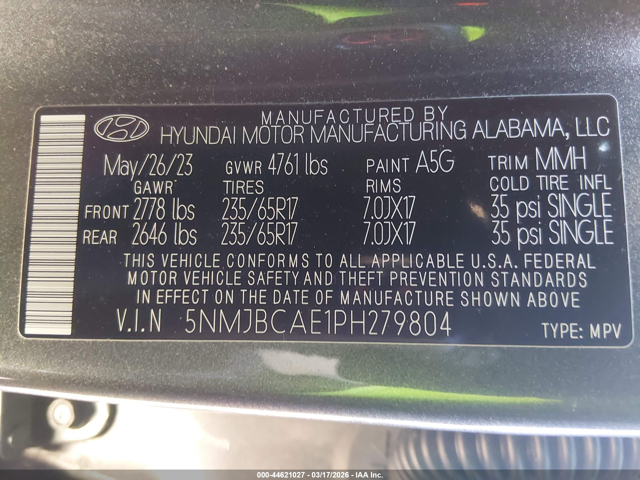 2023 Hyundai Tucson Sel Серый vin: 5NMJBCAE1PH279804