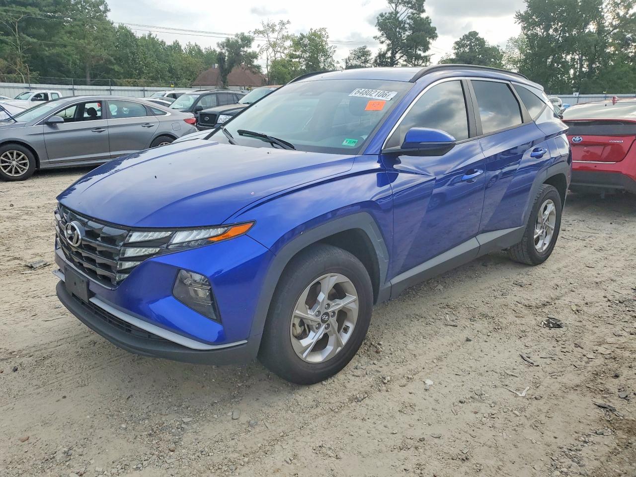 2022 Hyundai Tucson Sel Blue vin: 5NMJBCAE2NH112705