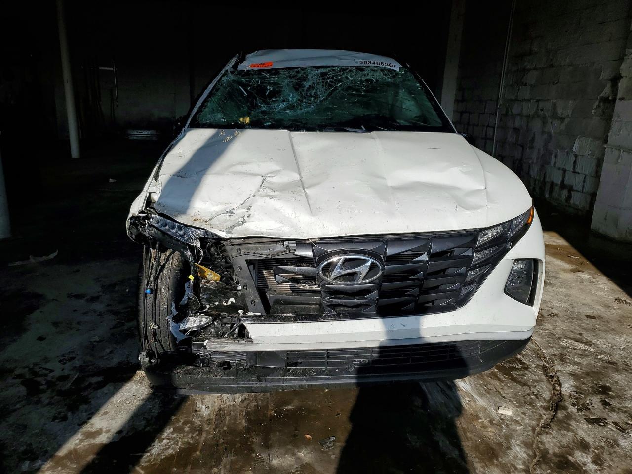 2022 Hyundai Tucson Sel White vin: 5NMJBCAE2NH155151