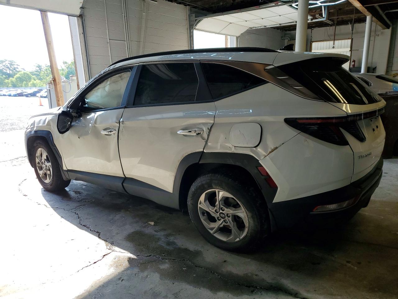 2022 Hyundai Tucson Sel White vin: 5NMJBCAE2NH155151