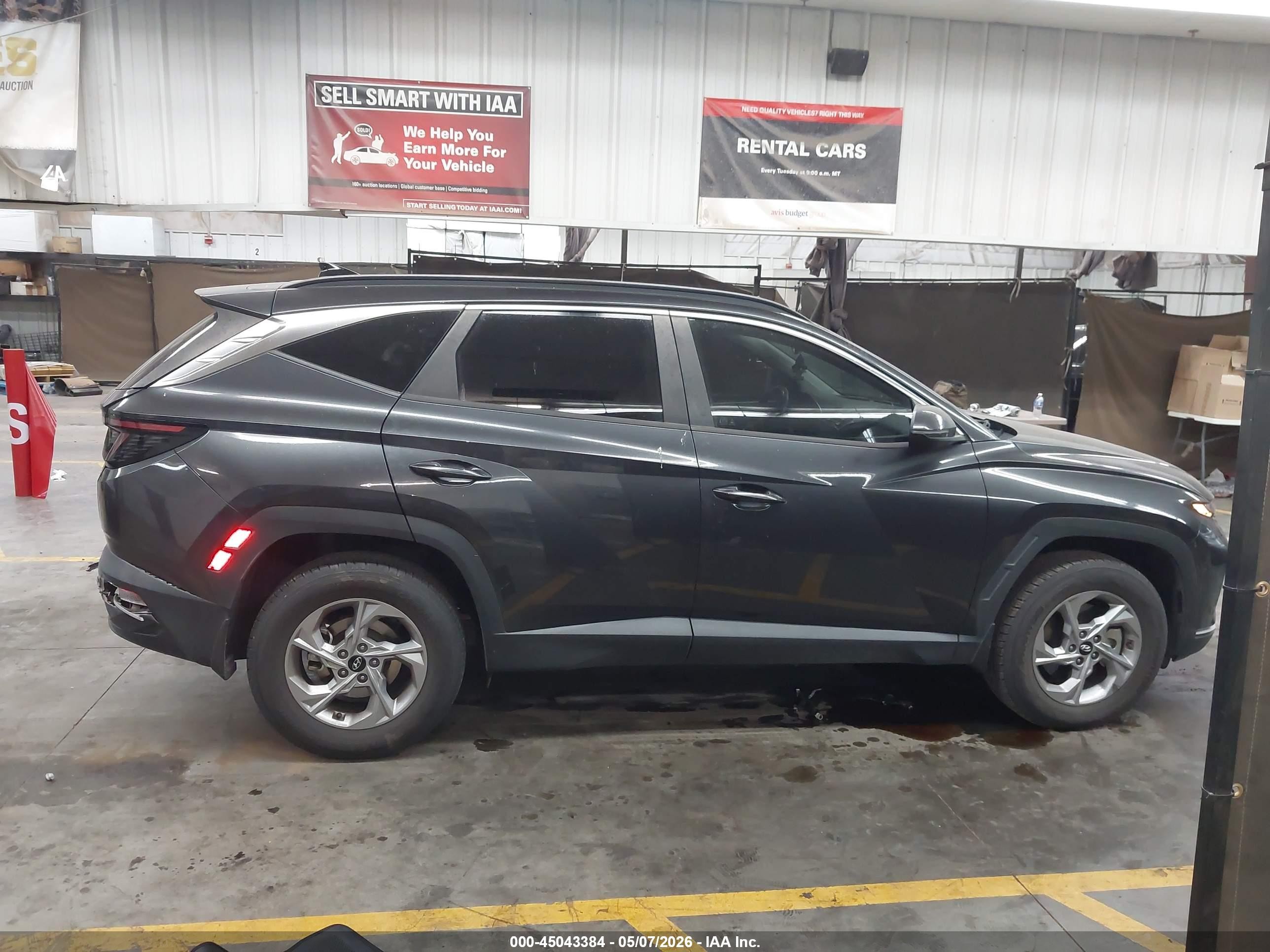 2022 Hyundai Tucson Sel Gray vin: 5NMJBCAE3NH040655
