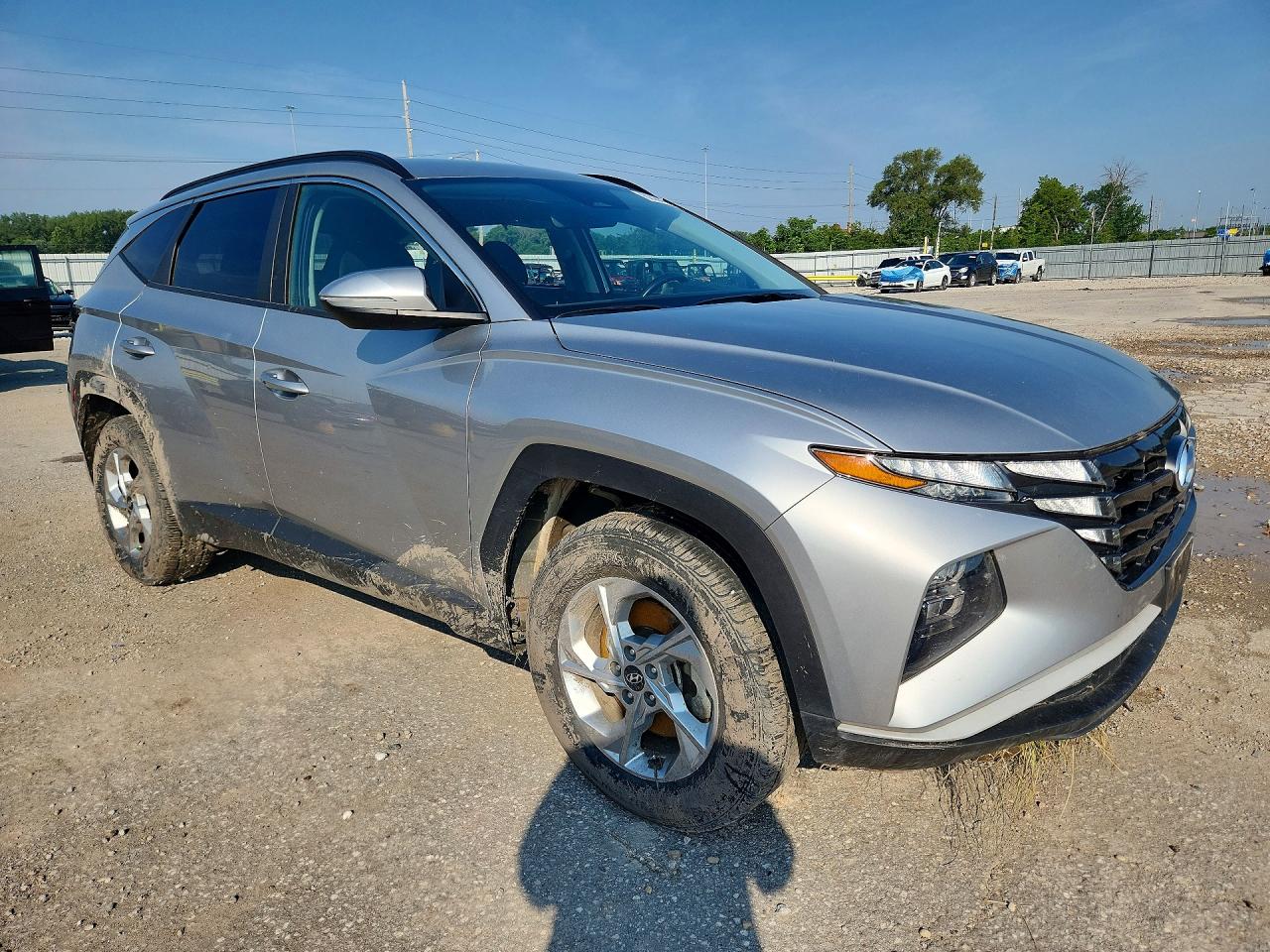 2022 Hyundai Tucson Sel Silver vin: 5NMJBCAE8NH123286