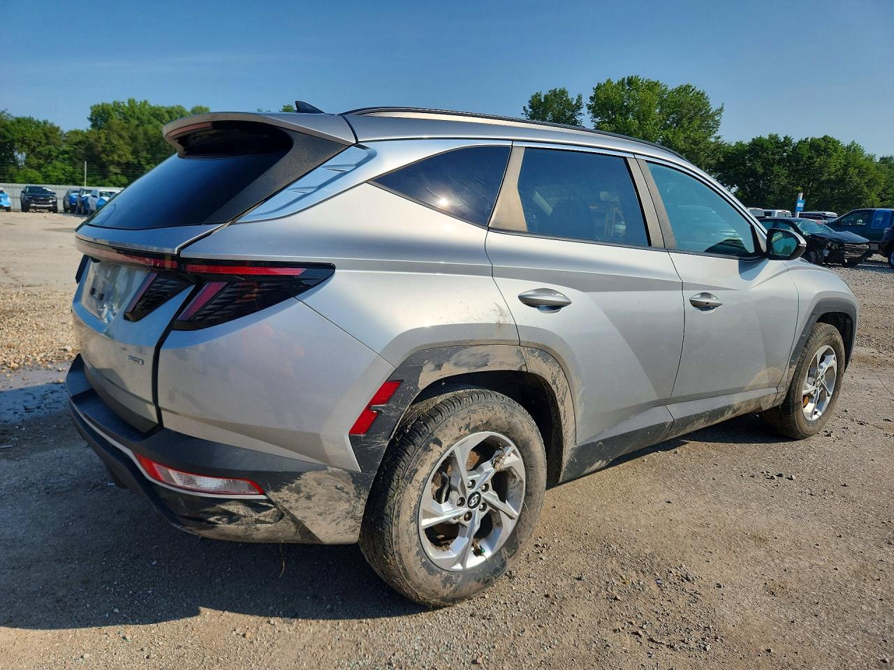 2022 Hyundai Tucson Sel Silver vin: 5NMJBCAE8NH123286