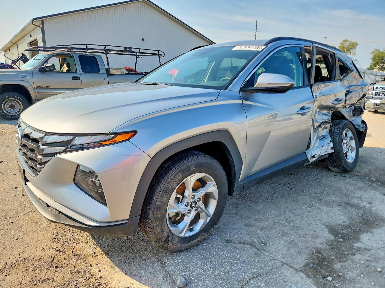 2022 Hyundai Tucson Sel Silver vin: 5NMJBCAE8NH123286
