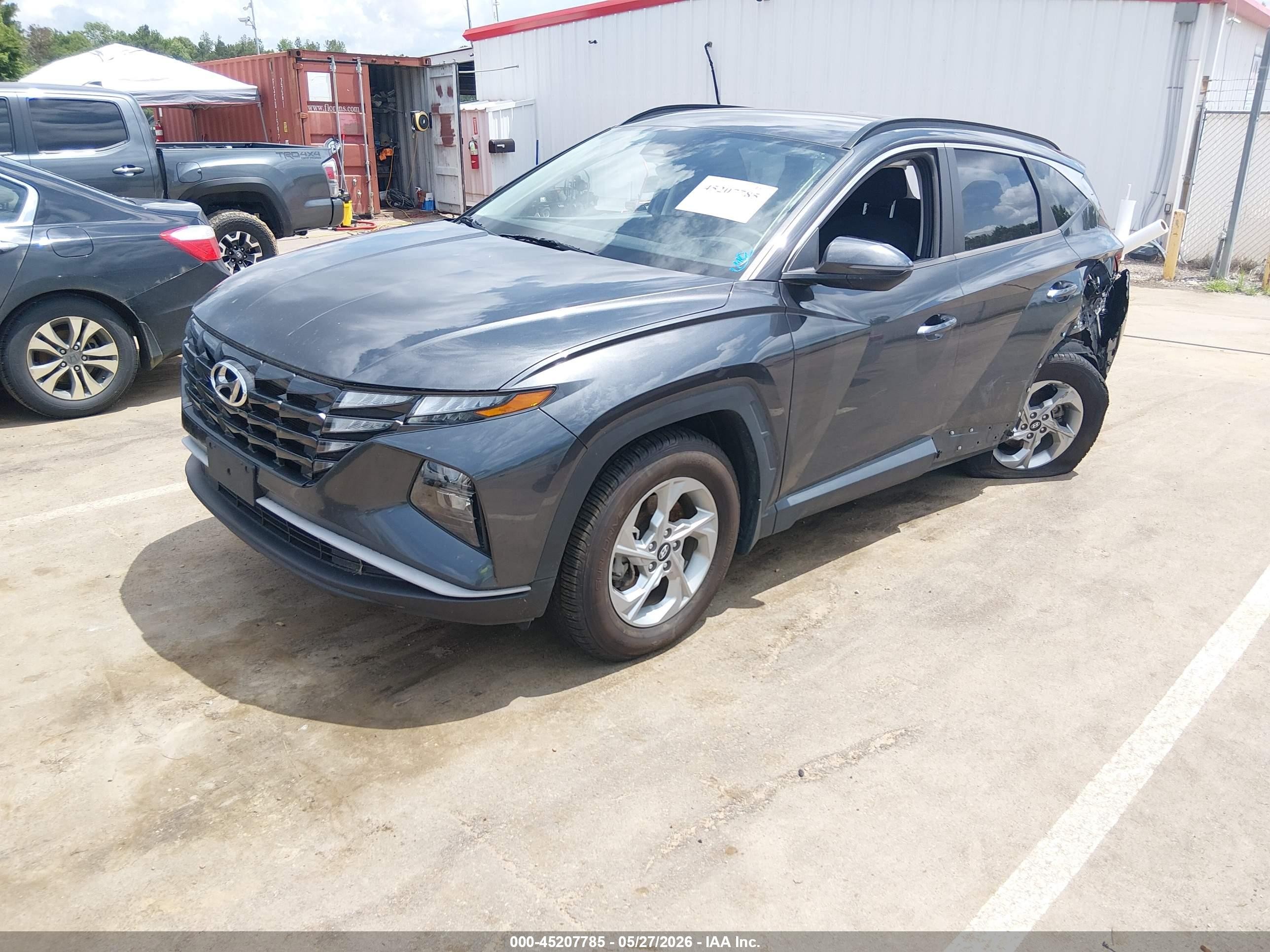 2022 Hyundai Tucson Sel Gray vin: 5NMJBCAE9NH032107