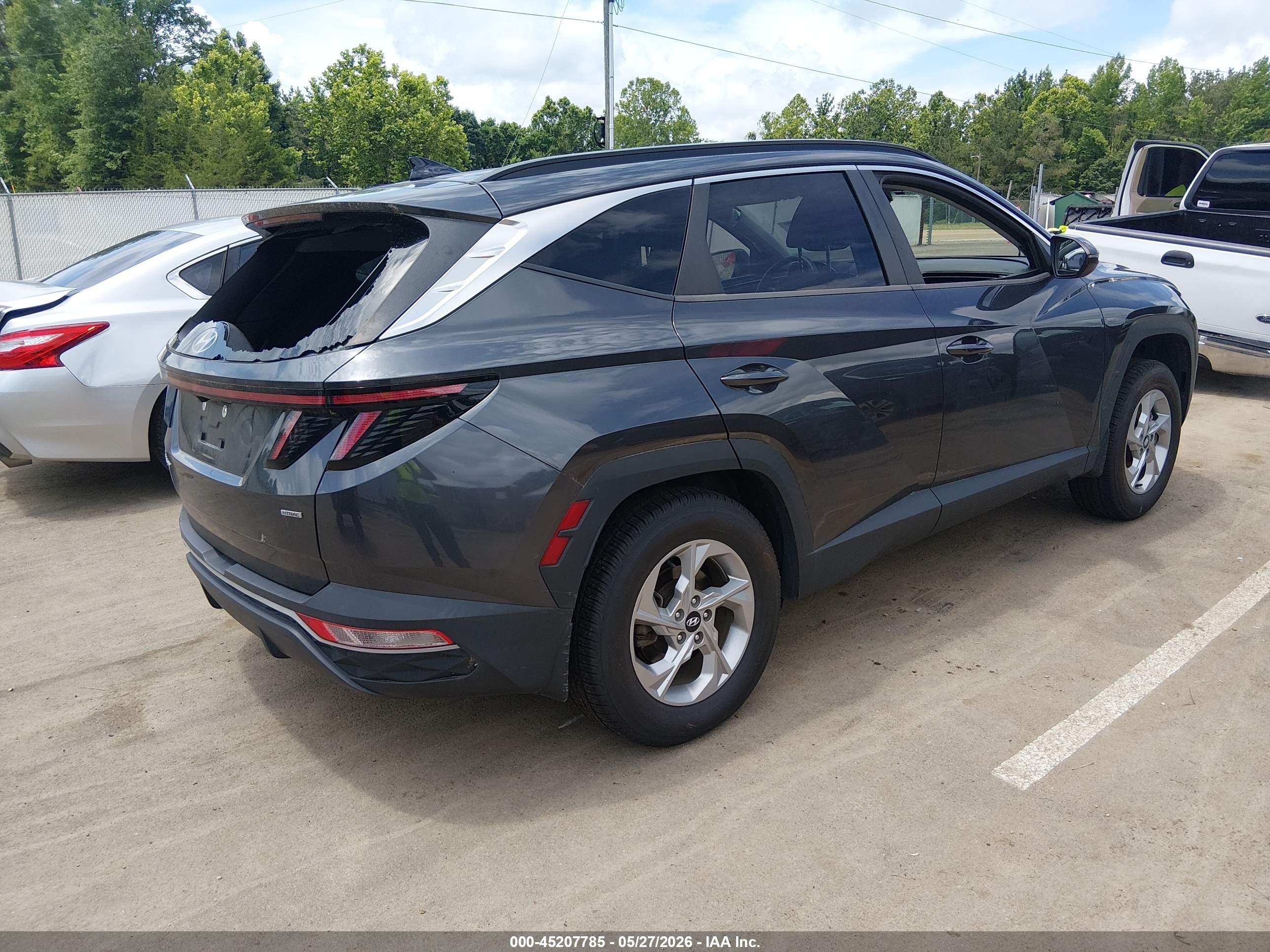 2022 Hyundai Tucson Sel Gray vin: 5NMJBCAE9NH032107