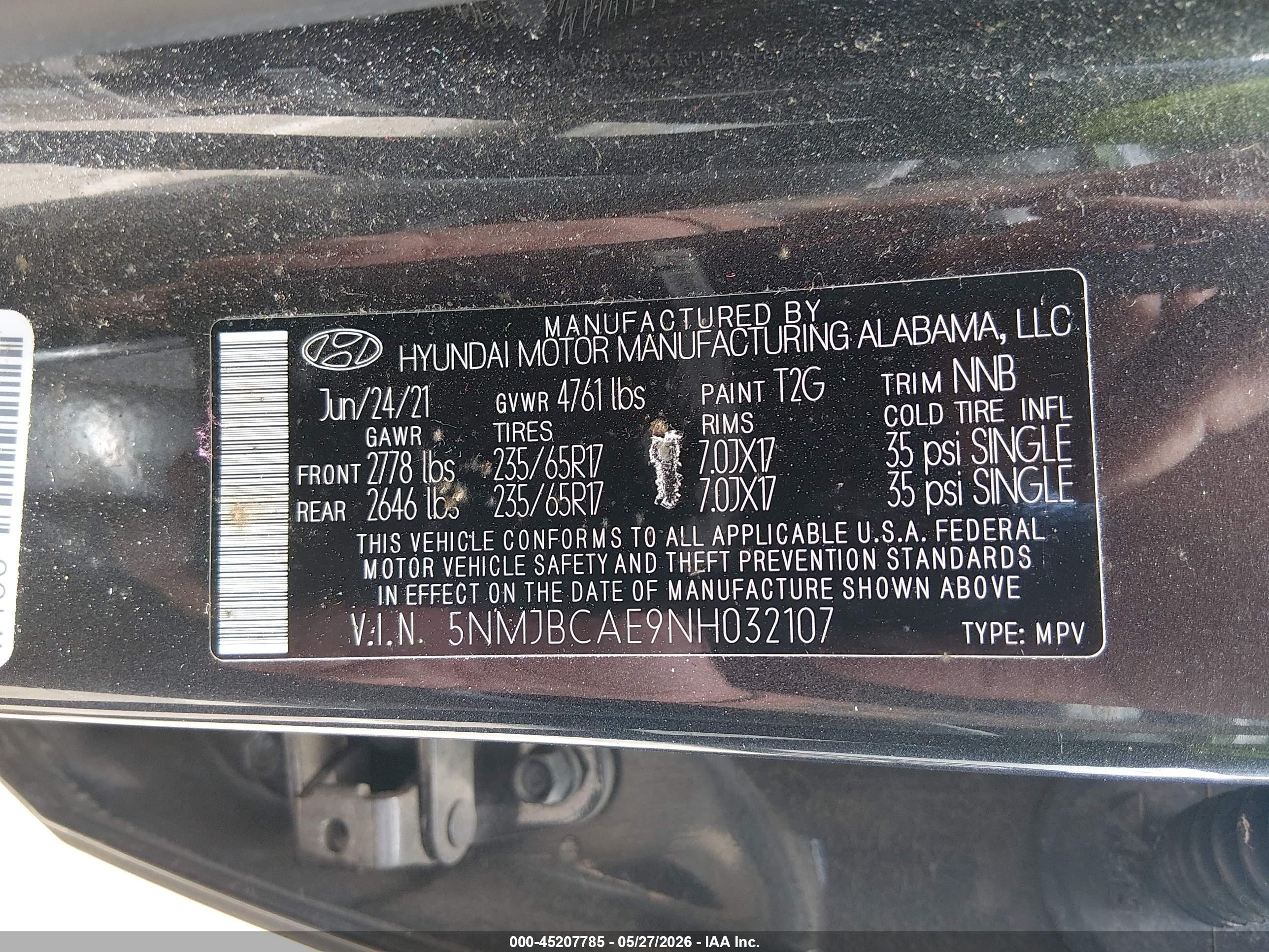 2022 Hyundai Tucson Sel Gray vin: 5NMJBCAE9NH032107