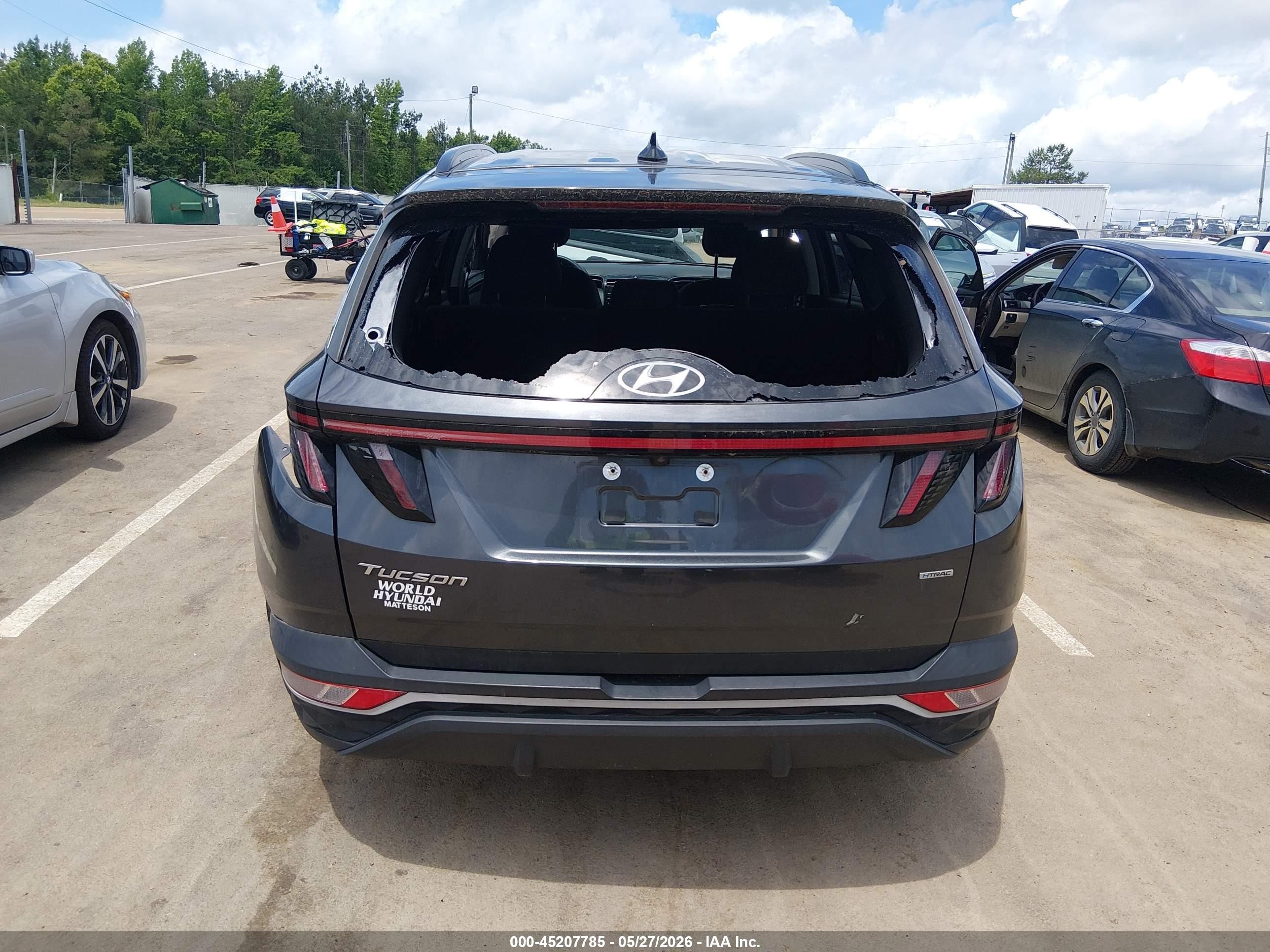 2022 Hyundai Tucson Sel Gray vin: 5NMJBCAE9NH032107