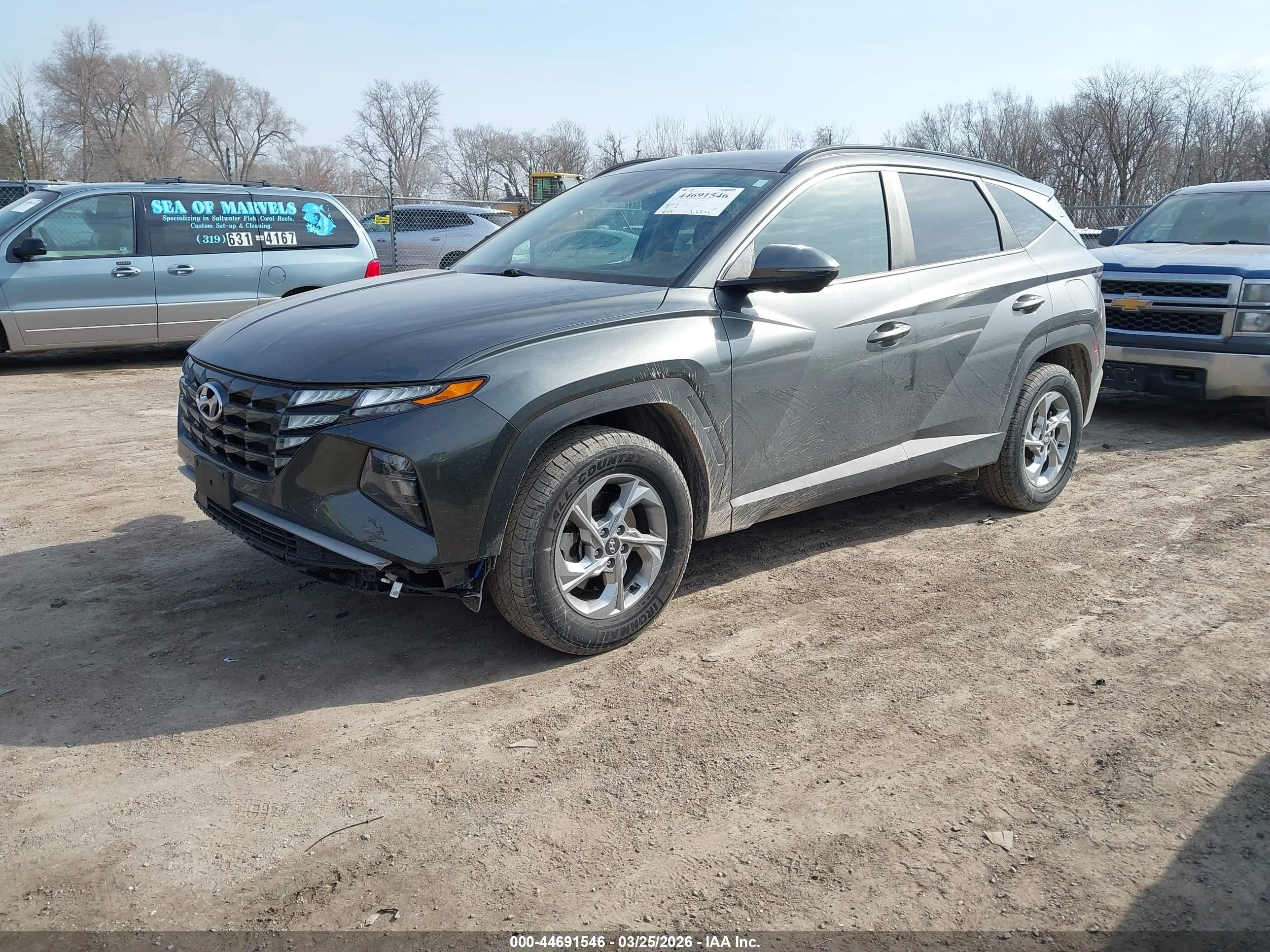 2023 Hyundai Tucson Sel Gray vin: 5NMJBCAE9PH274432