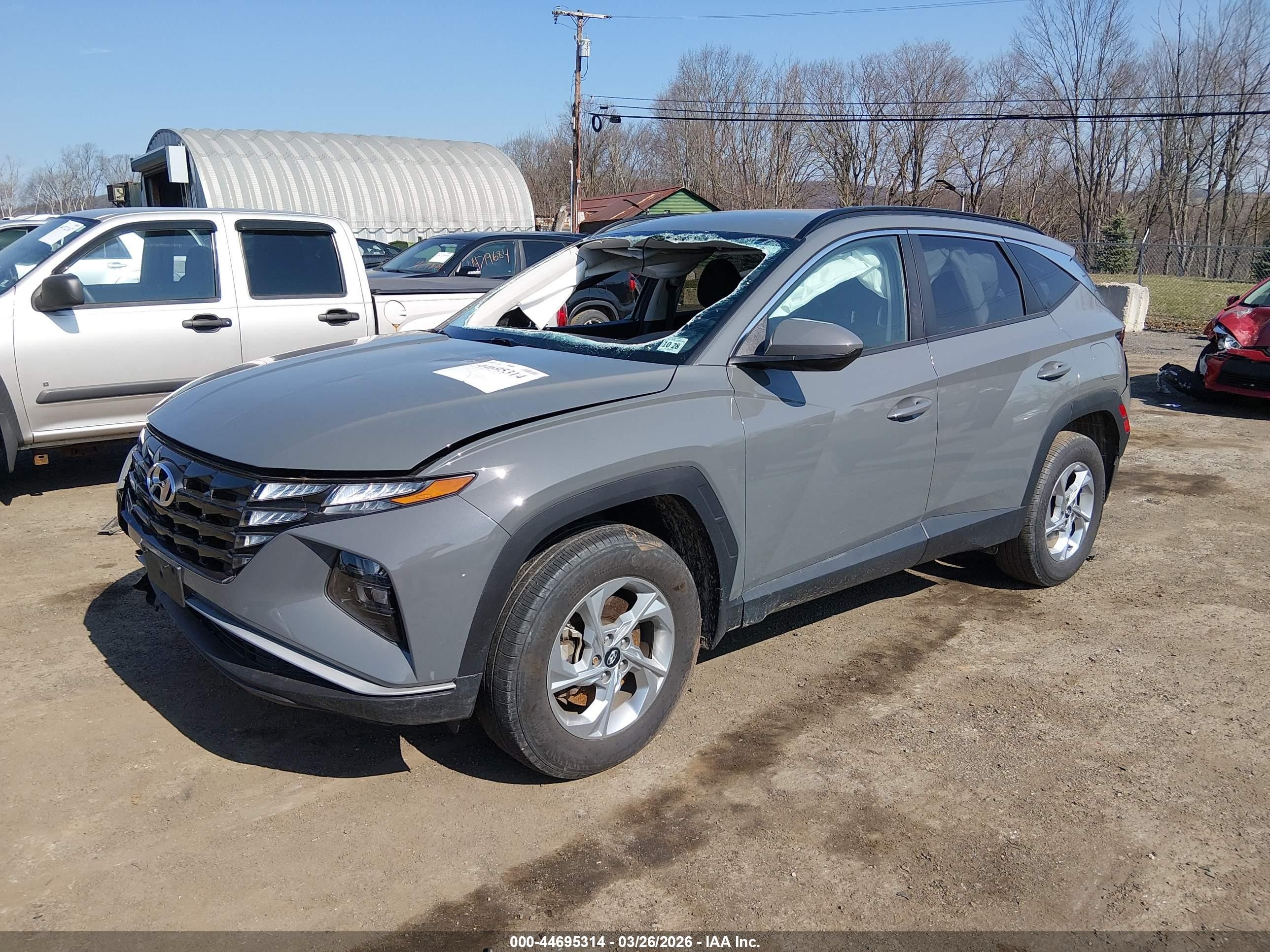 2024 Hyundai Tucson Sel Серый vin: 5NMJBCDE3RH334090