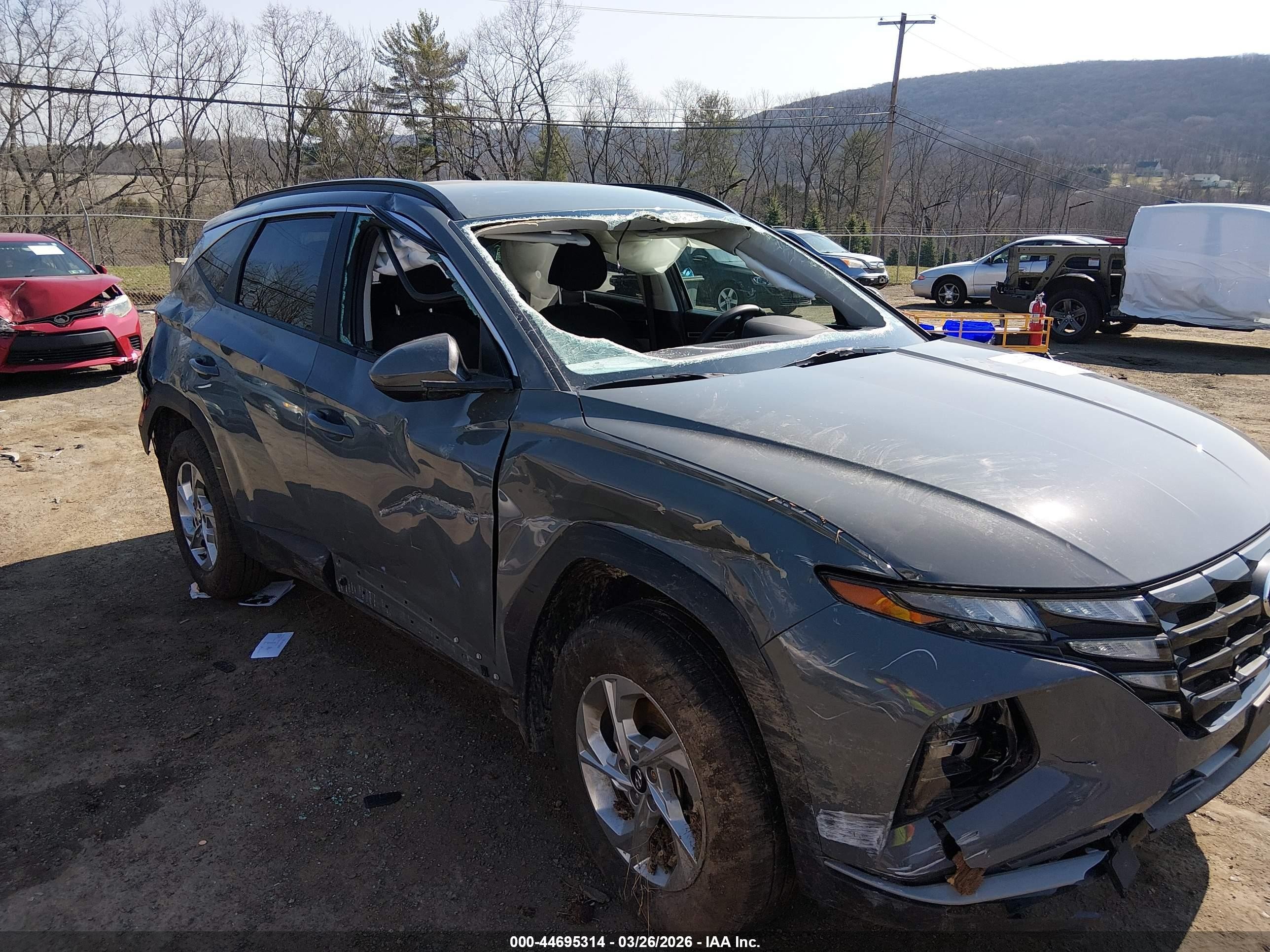 2024 Hyundai Tucson Sel Серый vin: 5NMJBCDE3RH334090