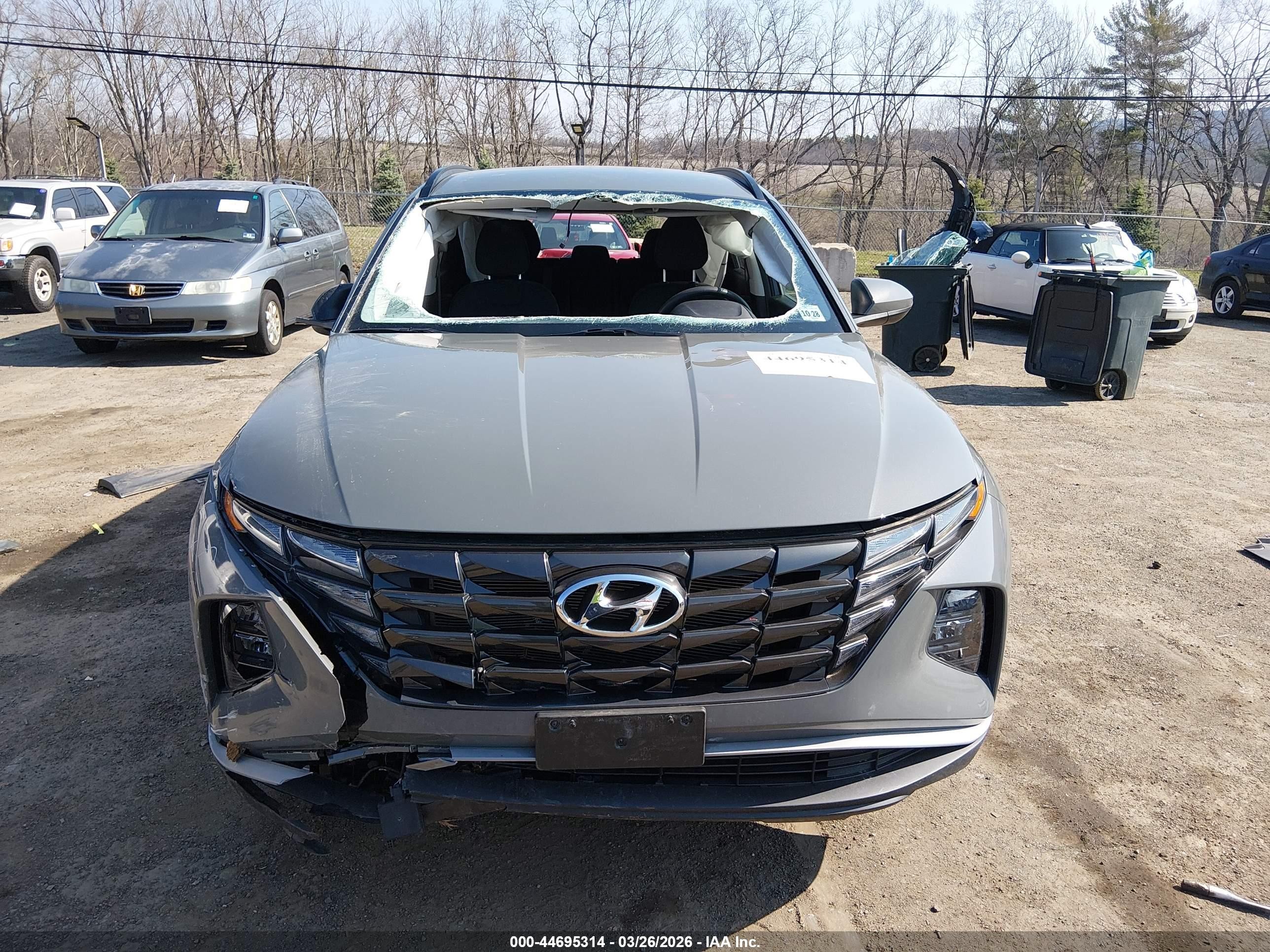 2024 Hyundai Tucson Sel Серый vin: 5NMJBCDE3RH334090