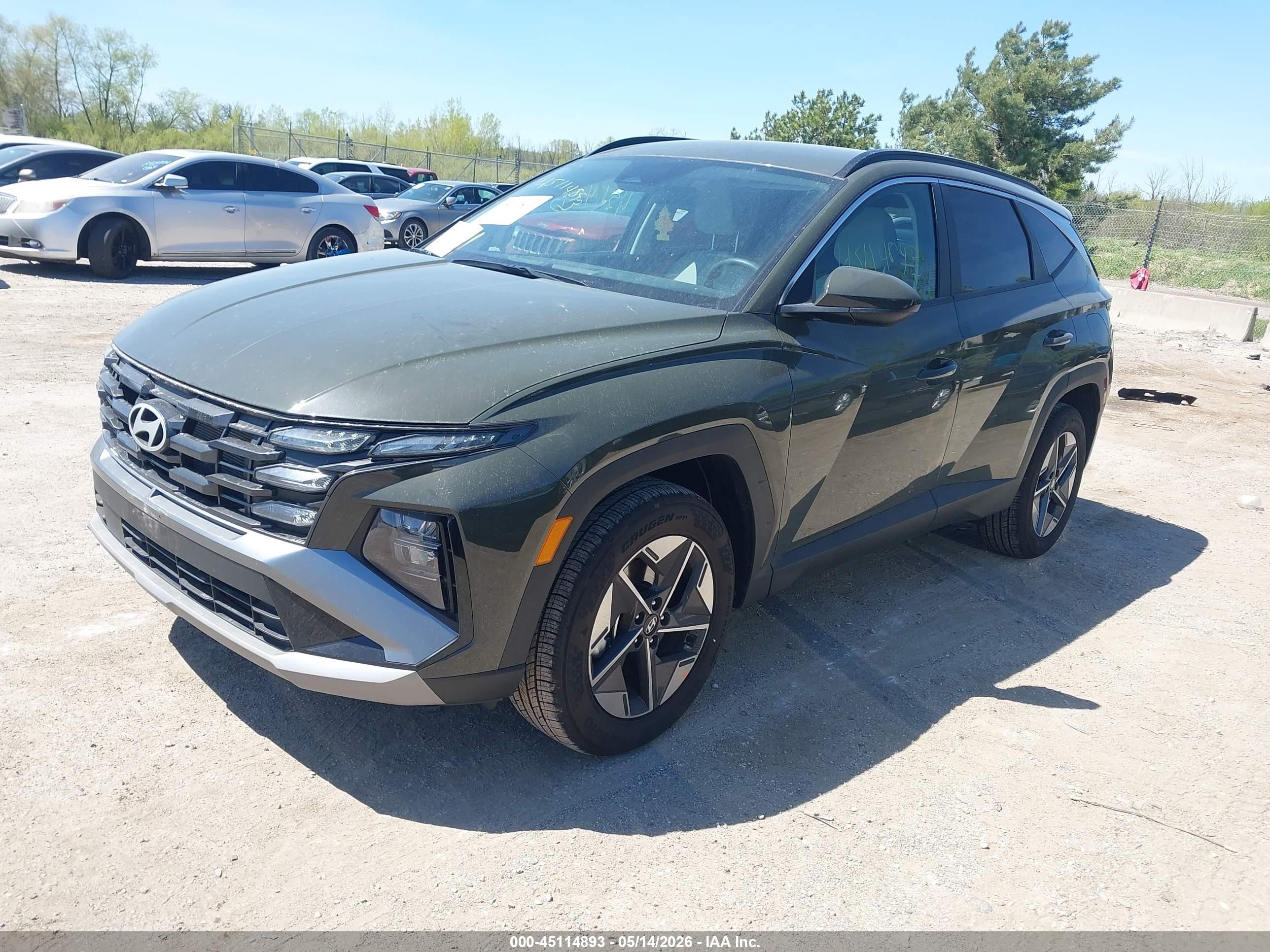 2026 Hyundai Tucson Sel Зеленый vin: 5NMJBCDE6TH669724
