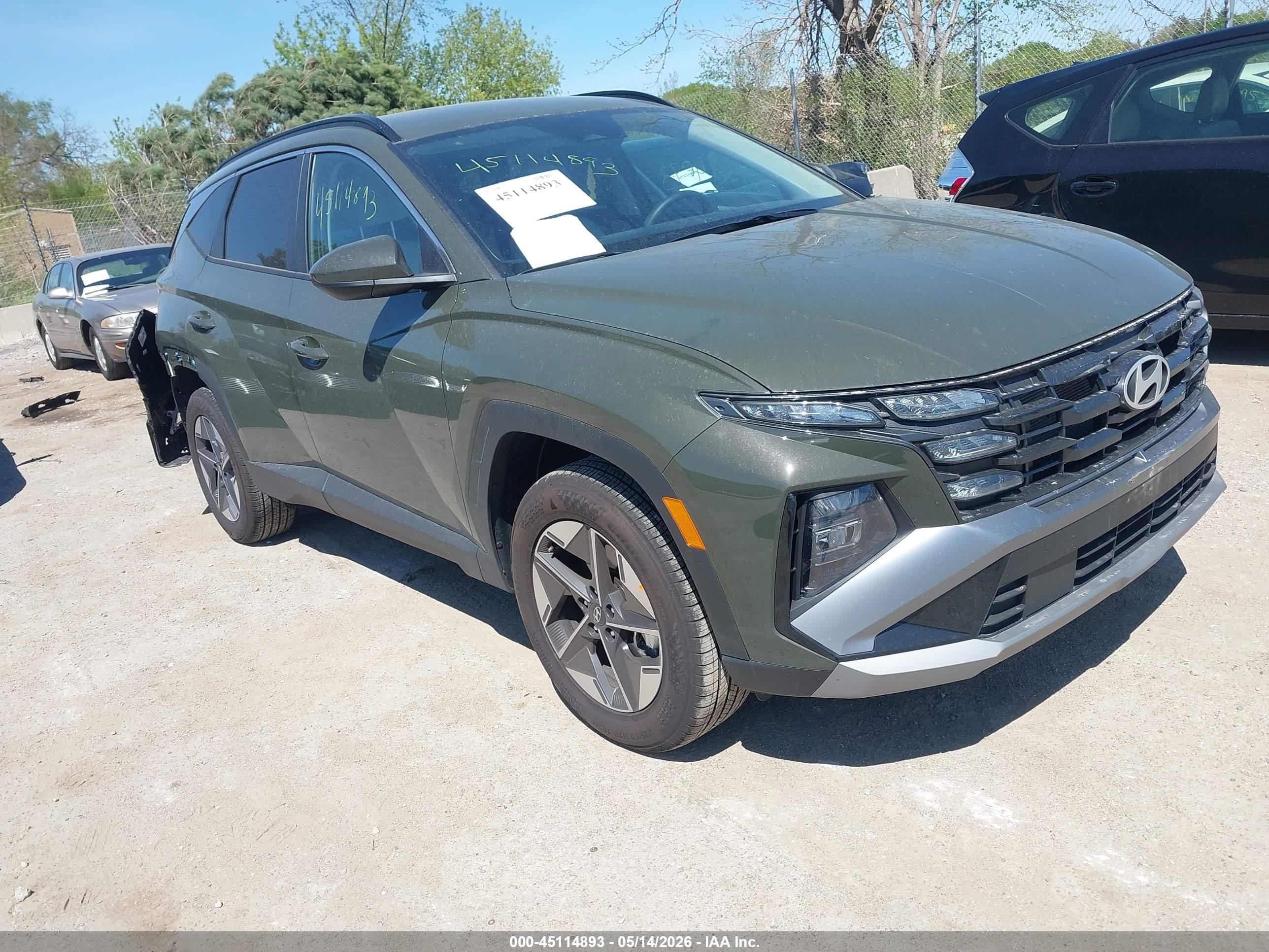2026 Hyundai Tucson Sel Зеленый vin: 5NMJBCDE6TH669724