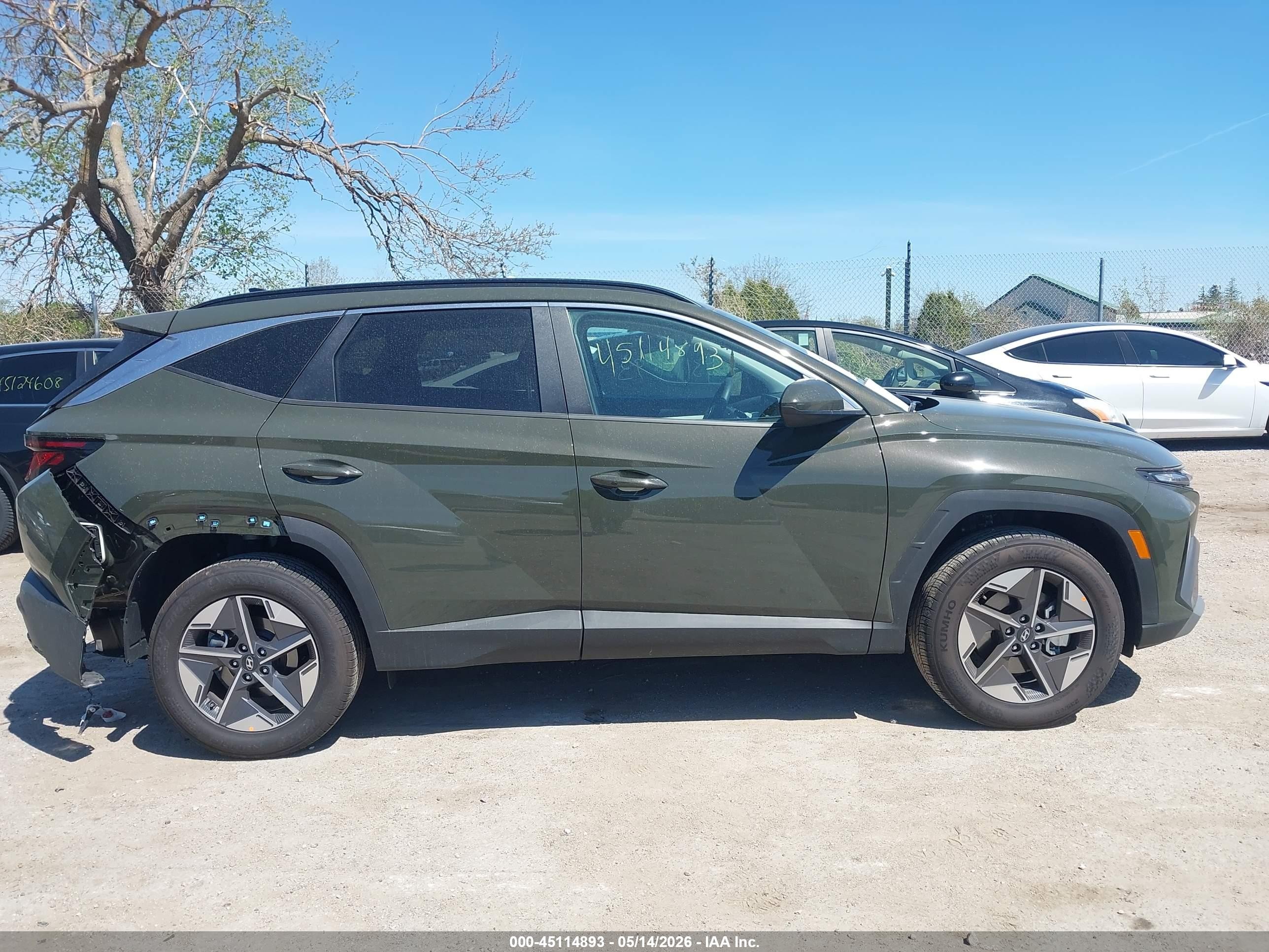 2026 Hyundai Tucson Sel Зеленый vin: 5NMJBCDE6TH669724