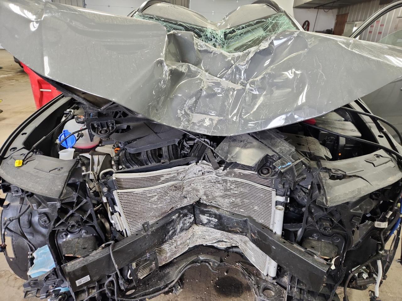 2024 Hyundai Tucson Sel Серый vin: 5NMJBCDE7RH340023 Damage: Front Bumper Reinforcement, Broken, Replacement Required