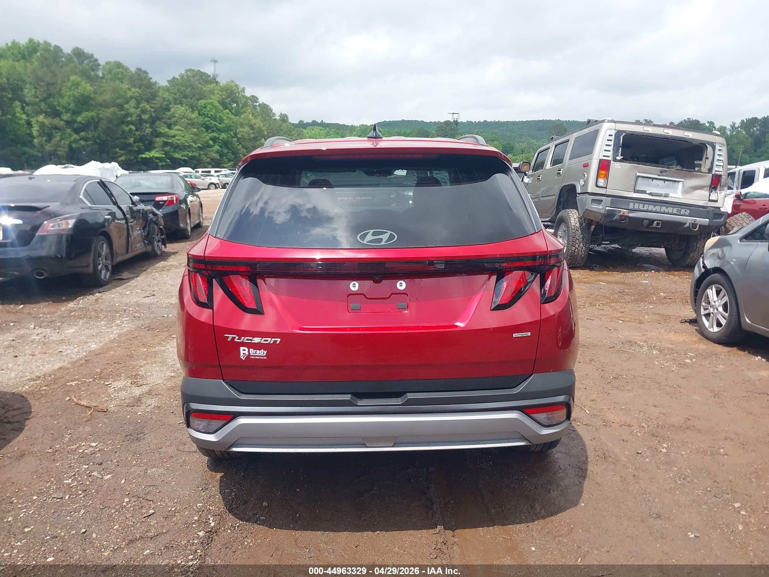 2025 Hyundai Tucson Sel Красный vin: 5NMJBCDE8SH482130