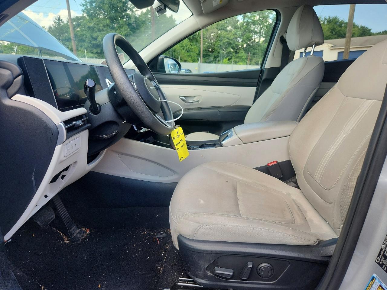 2025 Hyundai Tucson Sel White vin: 5NMJBCDEXSH543462