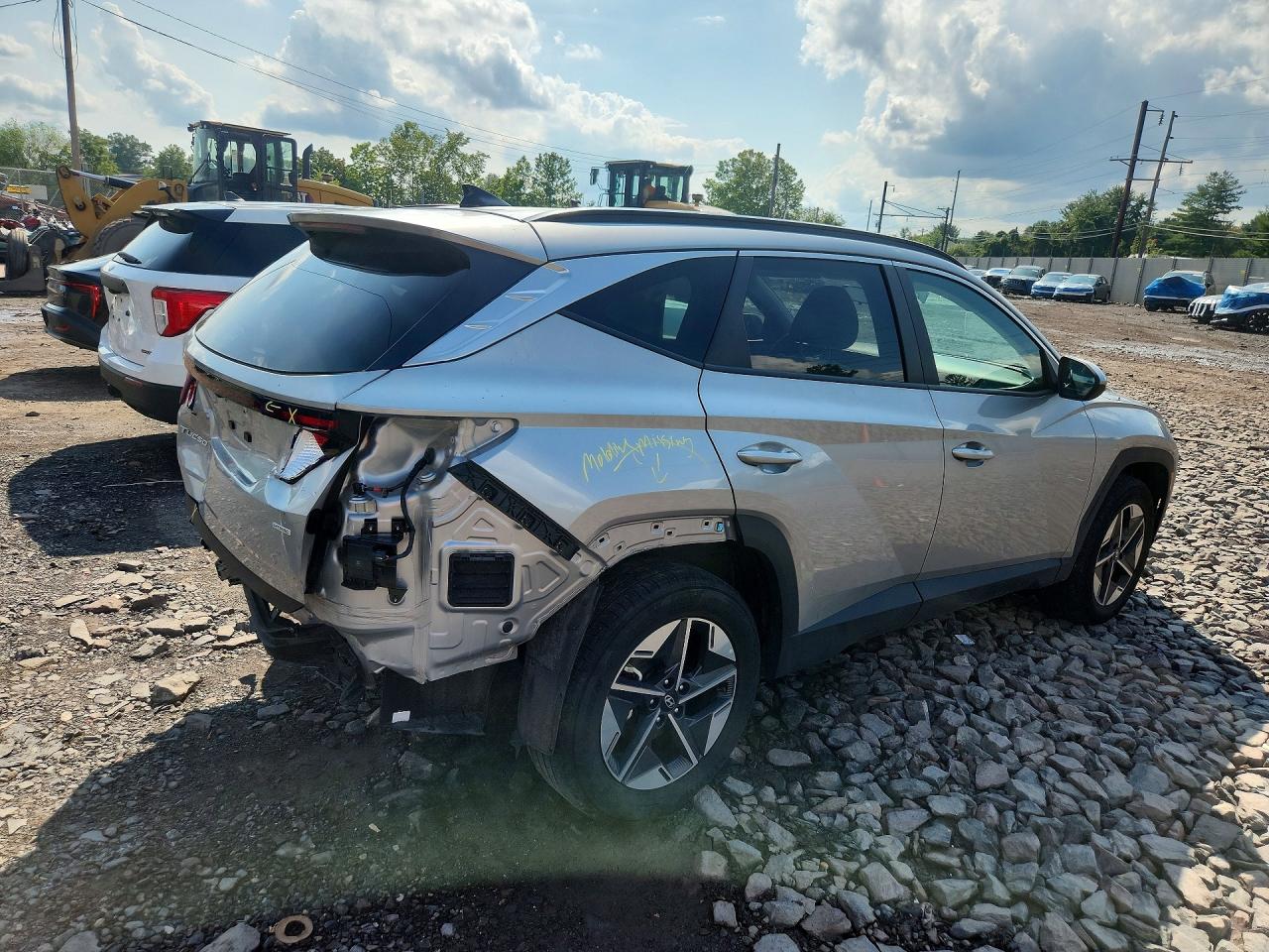 2025 Hyundai Tucson Sel White vin: 5NMJBCDEXSH543462