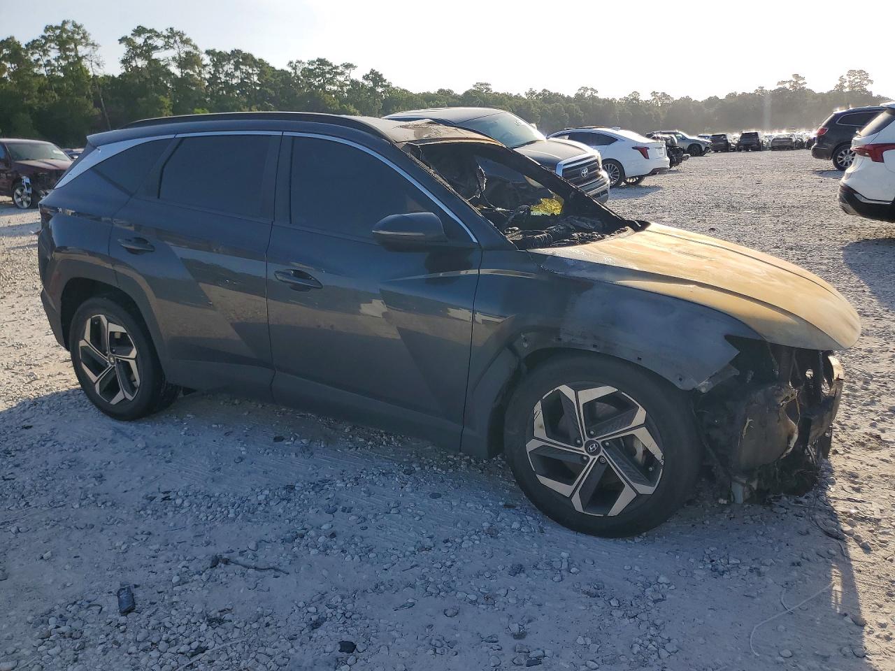 2022 Hyundai Tucson Sel Gray vin: 5NMJC3AE7NH018607