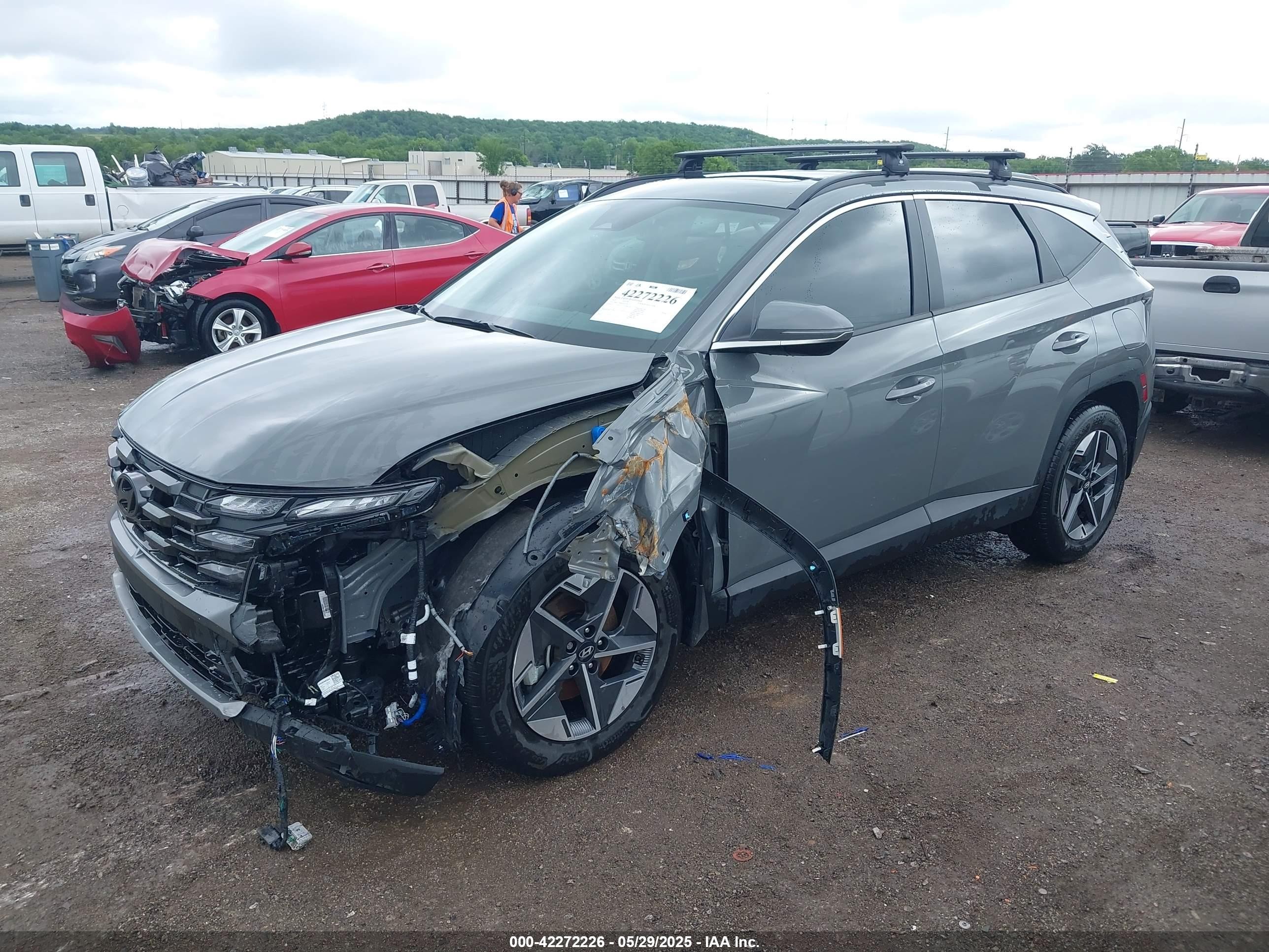 2025 Hyundai Tucson Sel Convenience Серый vin: 5NMJC3DE6SH502582