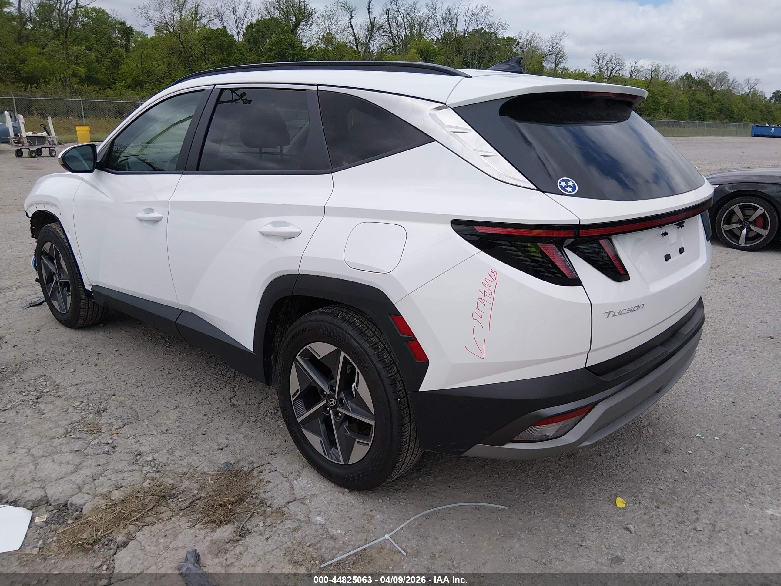 2025 Hyundai Tucson Sel Convenience Белый vin: 5NMJC3DE6SH597418