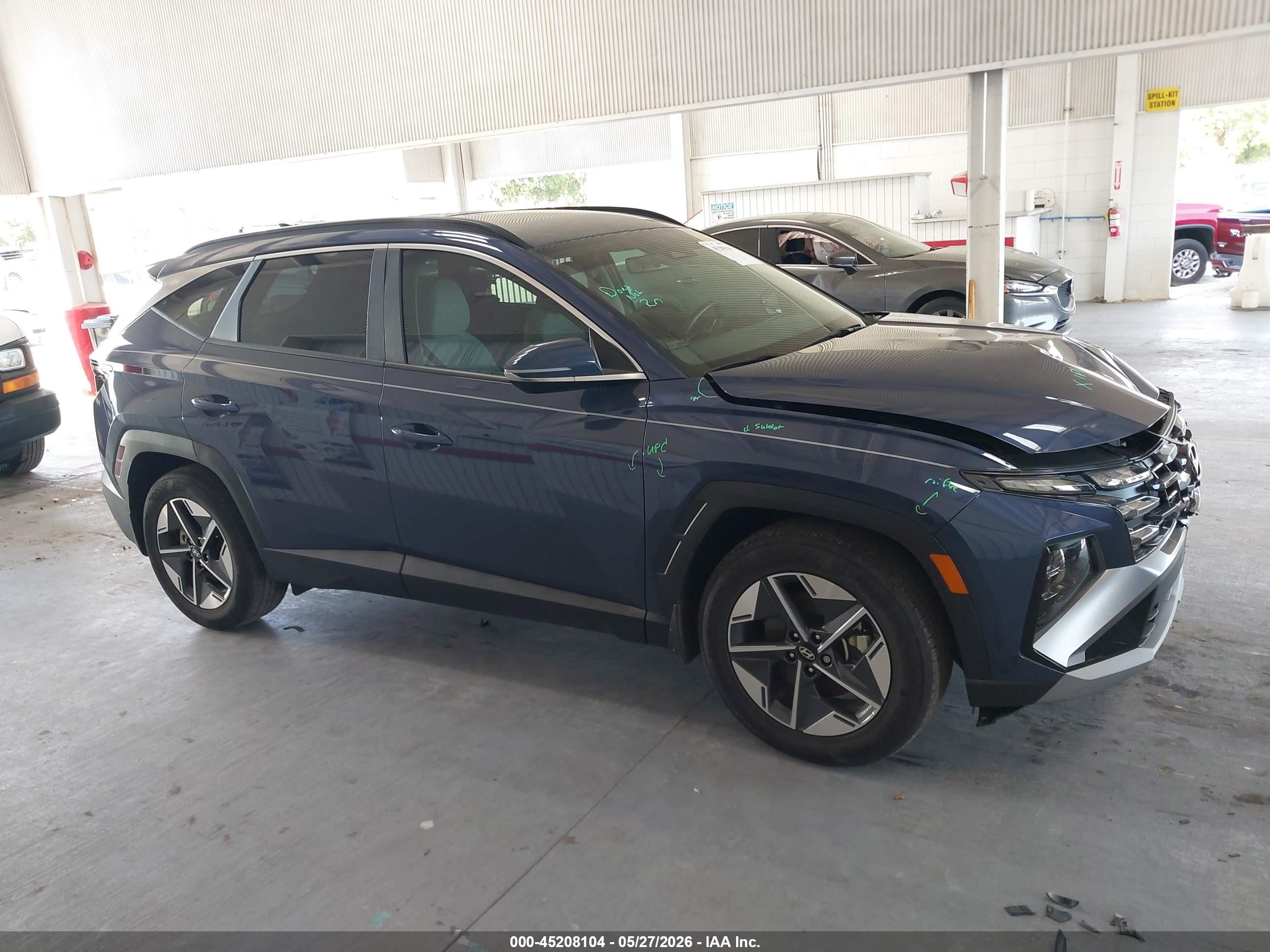 2025 Hyundai Tucson Sel Convenience Blue vin: 5NMJC3DE7SH463257