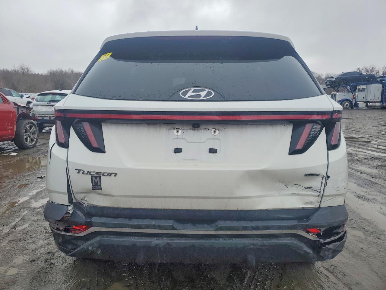 2022 Hyundai Tucson Sel White vin: 5NMJCCAE1NH125197