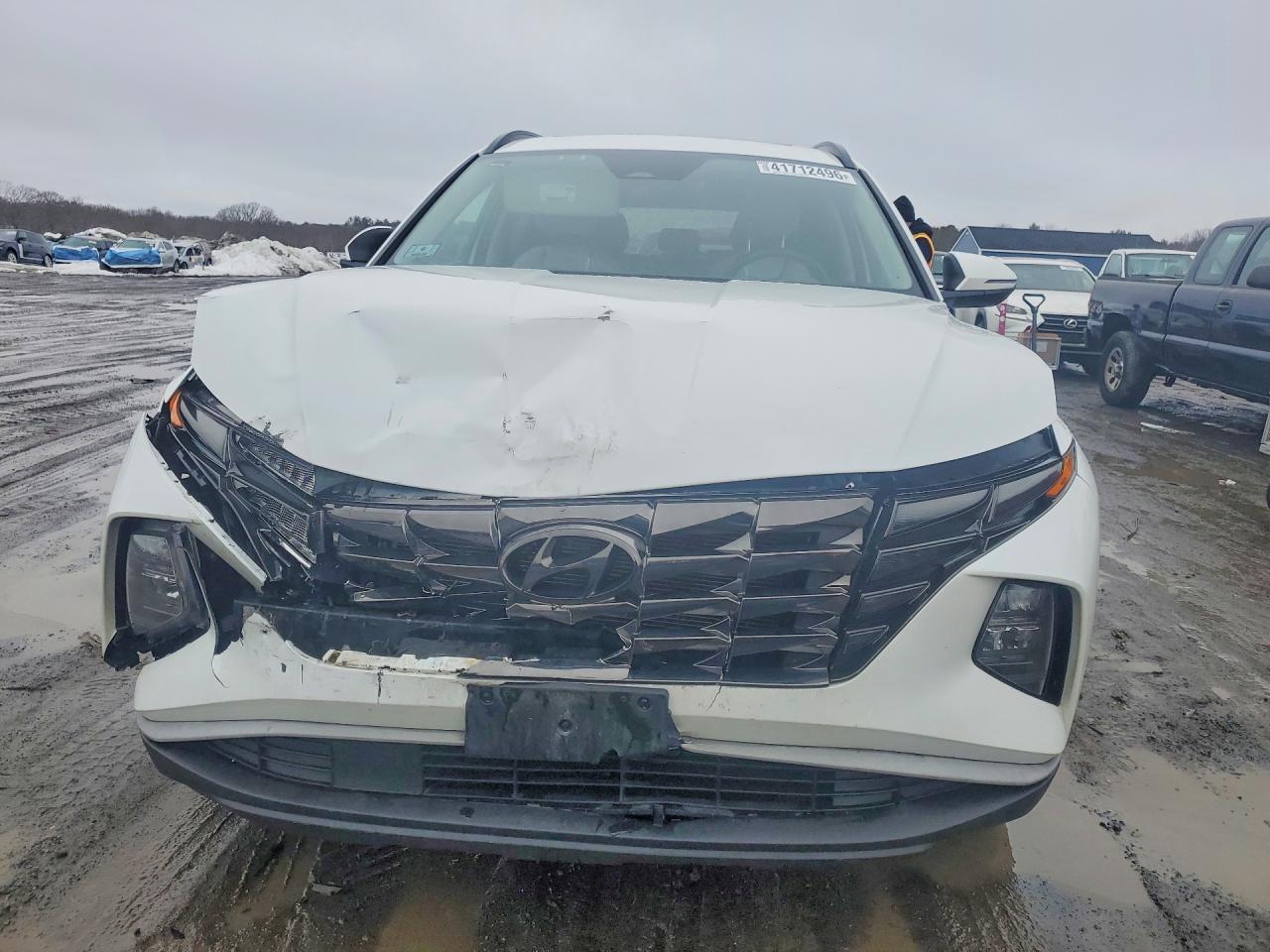 2022 Hyundai Tucson Sel White vin: 5NMJCCAE1NH125197