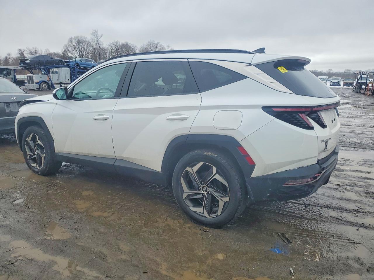 2022 Hyundai Tucson Sel White vin: 5NMJCCAE1NH125197