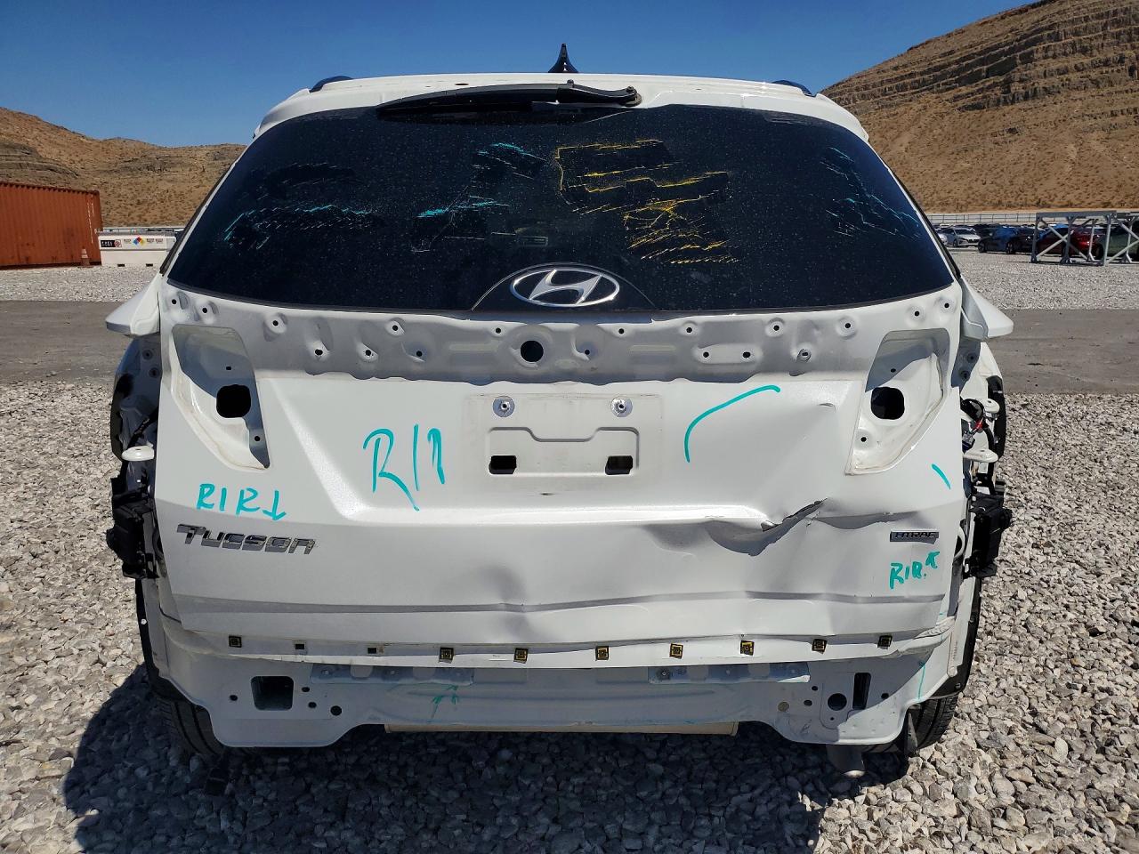 2022 Hyundai Tucson Sel White vin: 5NMJCCAE2NH154353